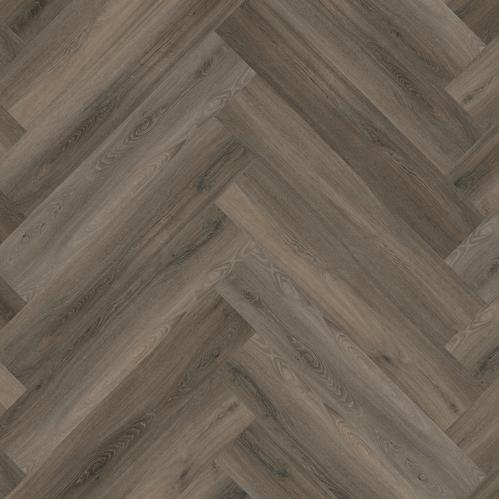 YUP herringbone click SRC dark grey - PVC vloer in antraciet, visgraat