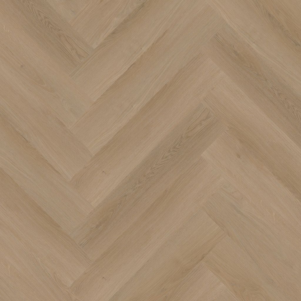 YUP Merton herringbone dryback natural oak - PVC vloer in naturel eiken, visgraat