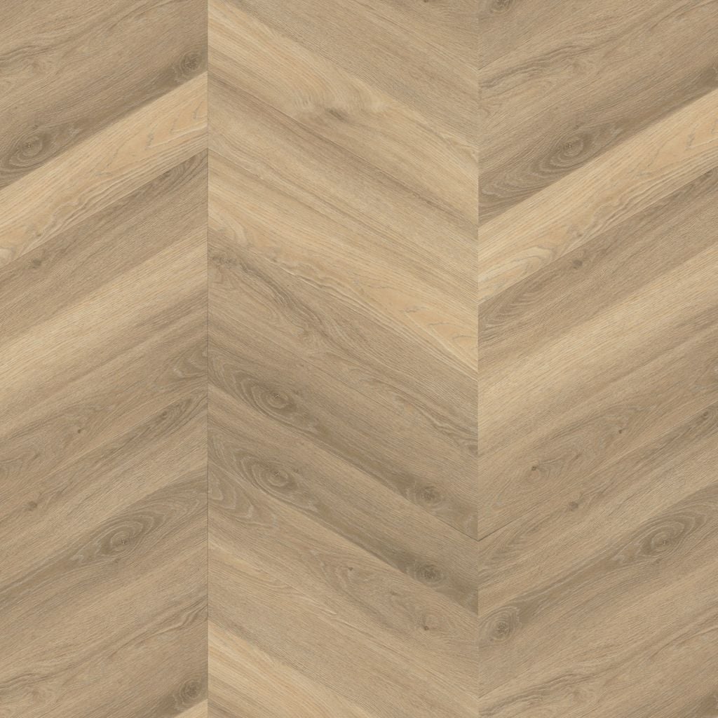 YUP Paddington Chevron dryback beige - PVC vloer, Hongaarse punt
