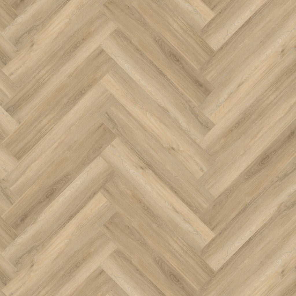 YUP Paddington Herringbone dryback beige - PVC vloer, visgraat