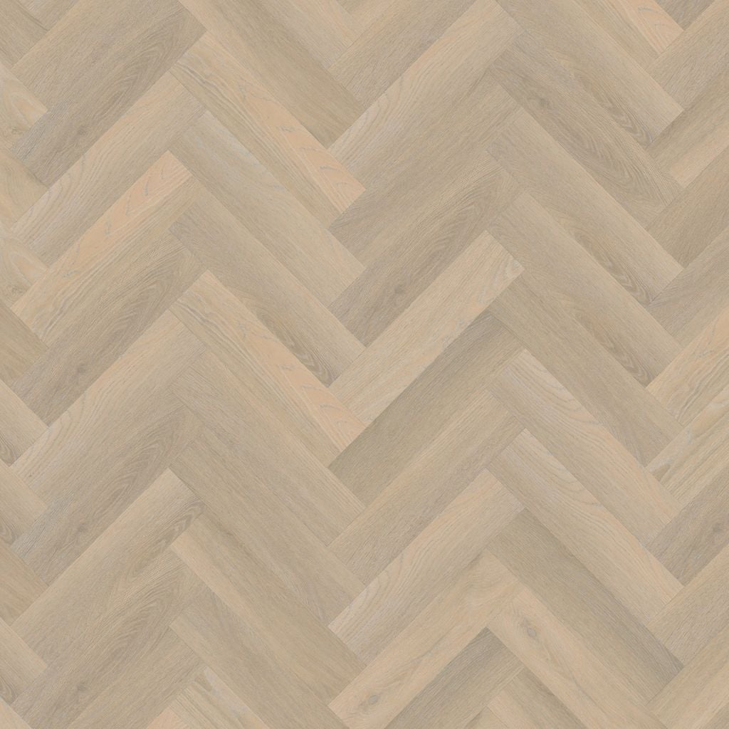 YUP Paddington Herringbone dryback small beige - PVC vloer, visgraat