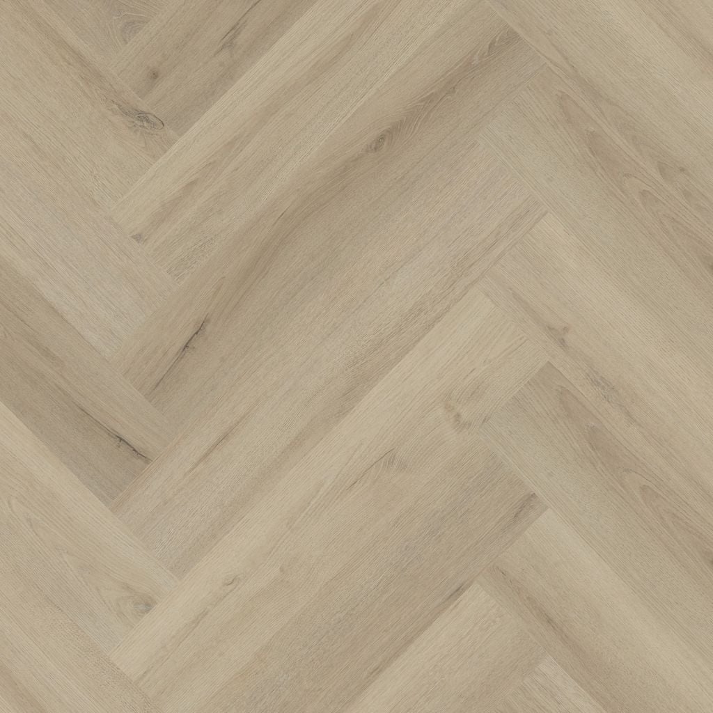 YUP XL Greenford herringbone click SRC beige - PVC vloer, visgraat