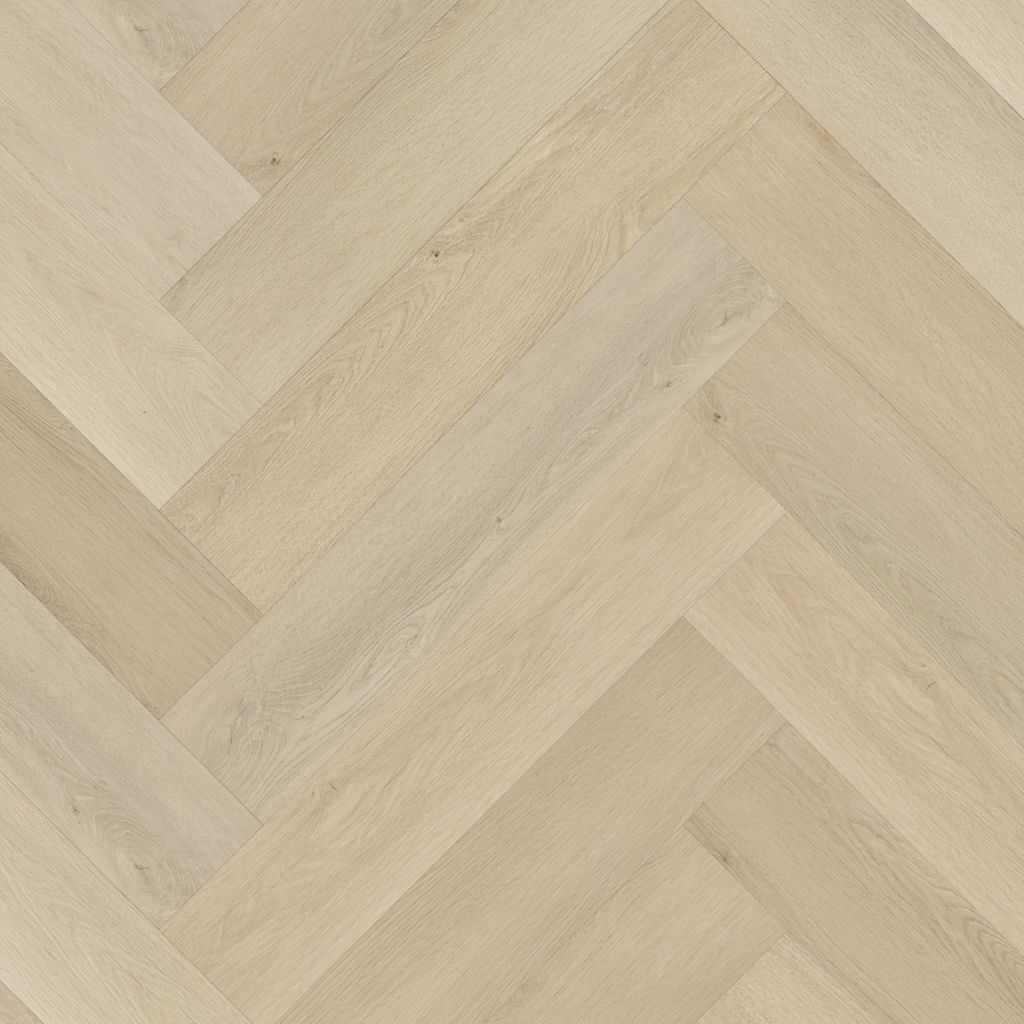 YUP XL Mayfair herringbone click SRC beige - PVC vloer in bruin, visgraat
