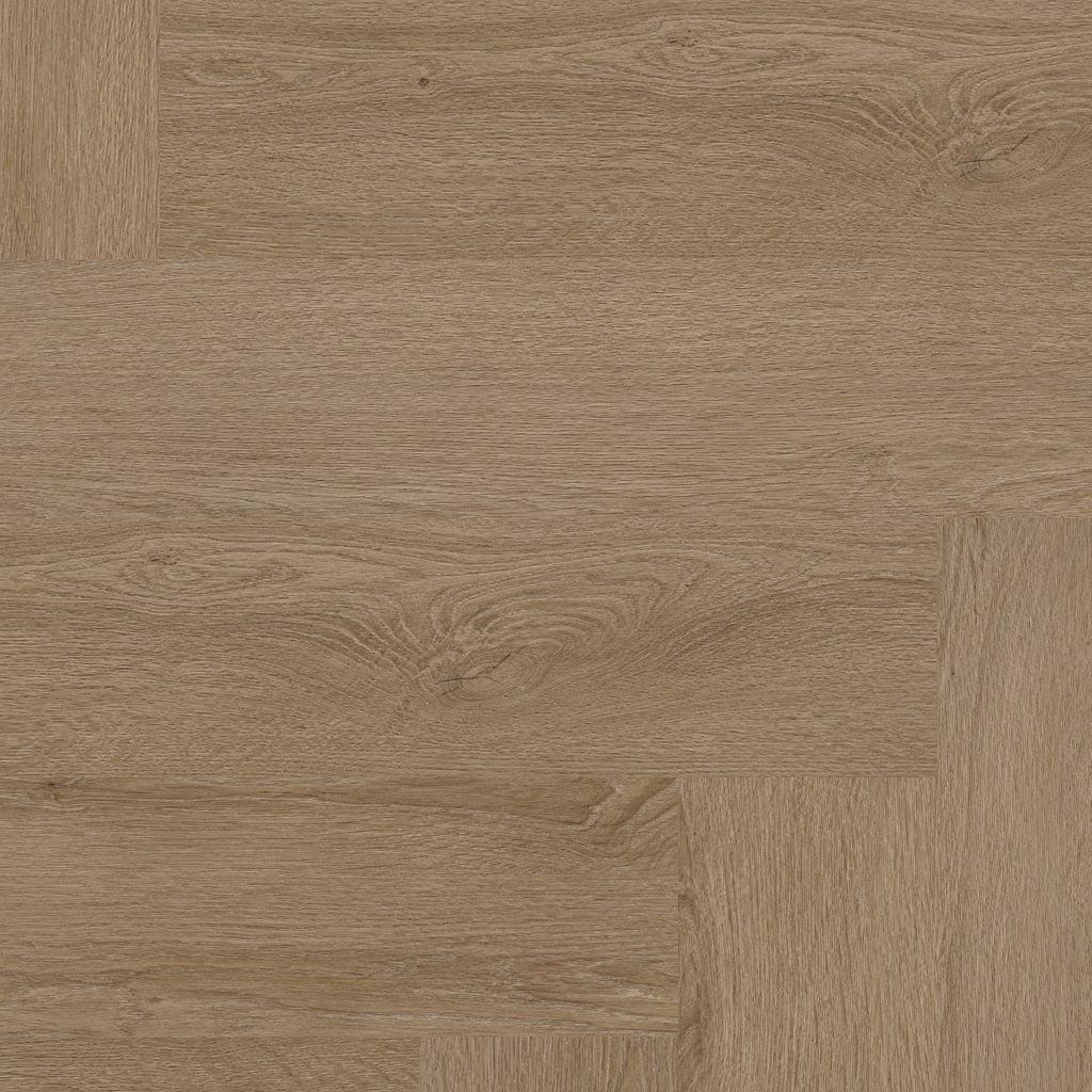 YUP XL Mayfair herringbone click SRC dark oak - PVC vloer in bruin, visgraat