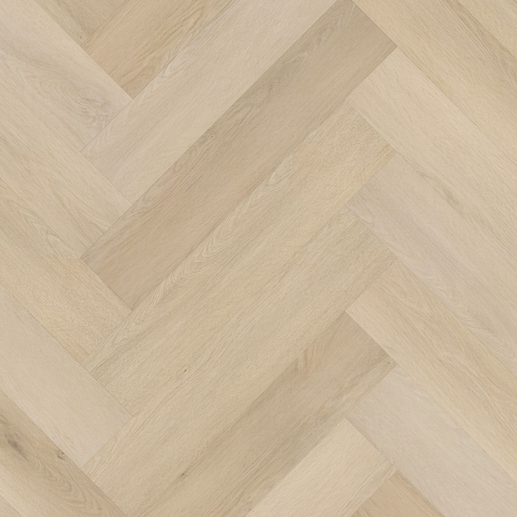 YUP XL Mayfair herringbone click SRC natural - PVC vloer in bruin, visgraat