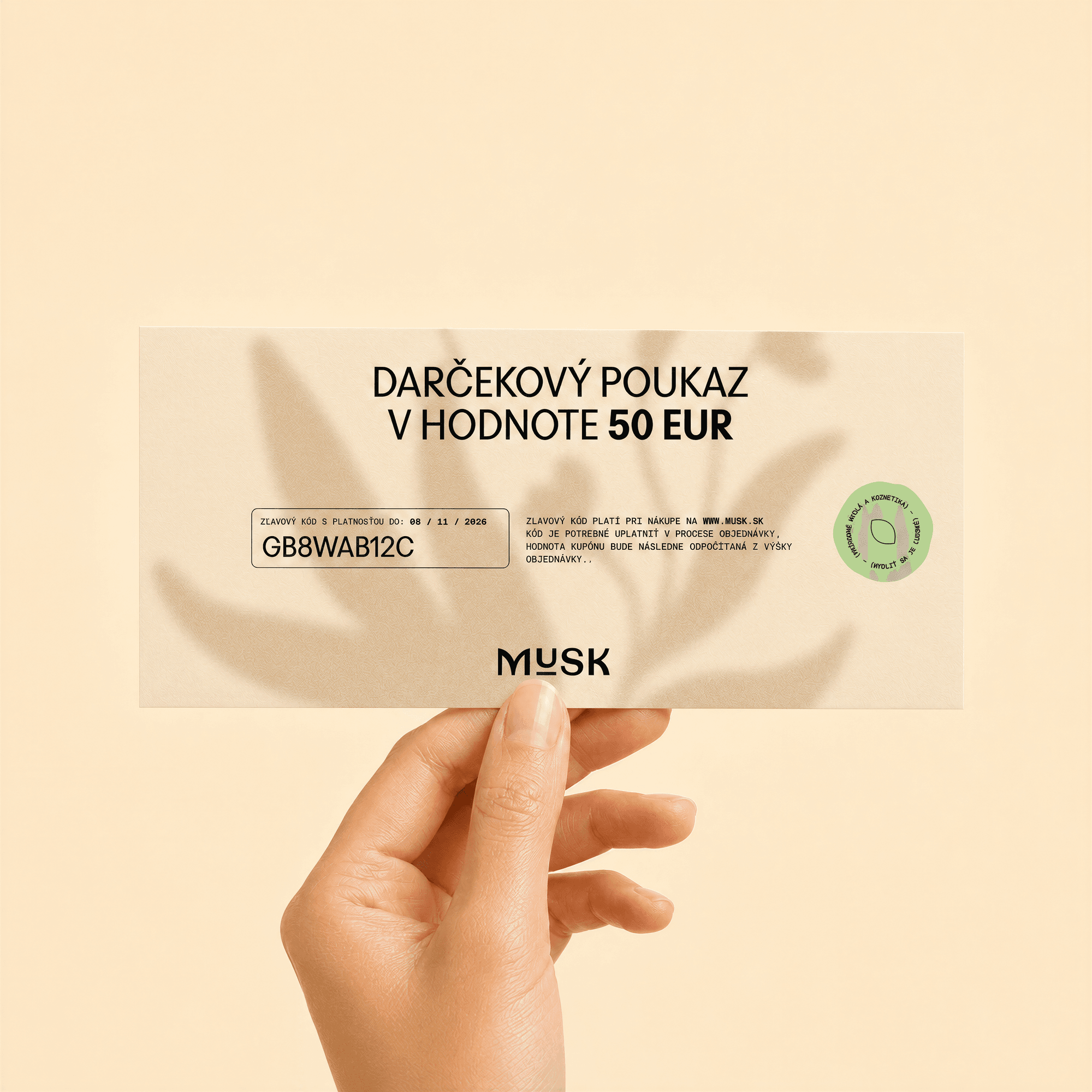 DARČEKOVÁ POUKÁŽKA 50€