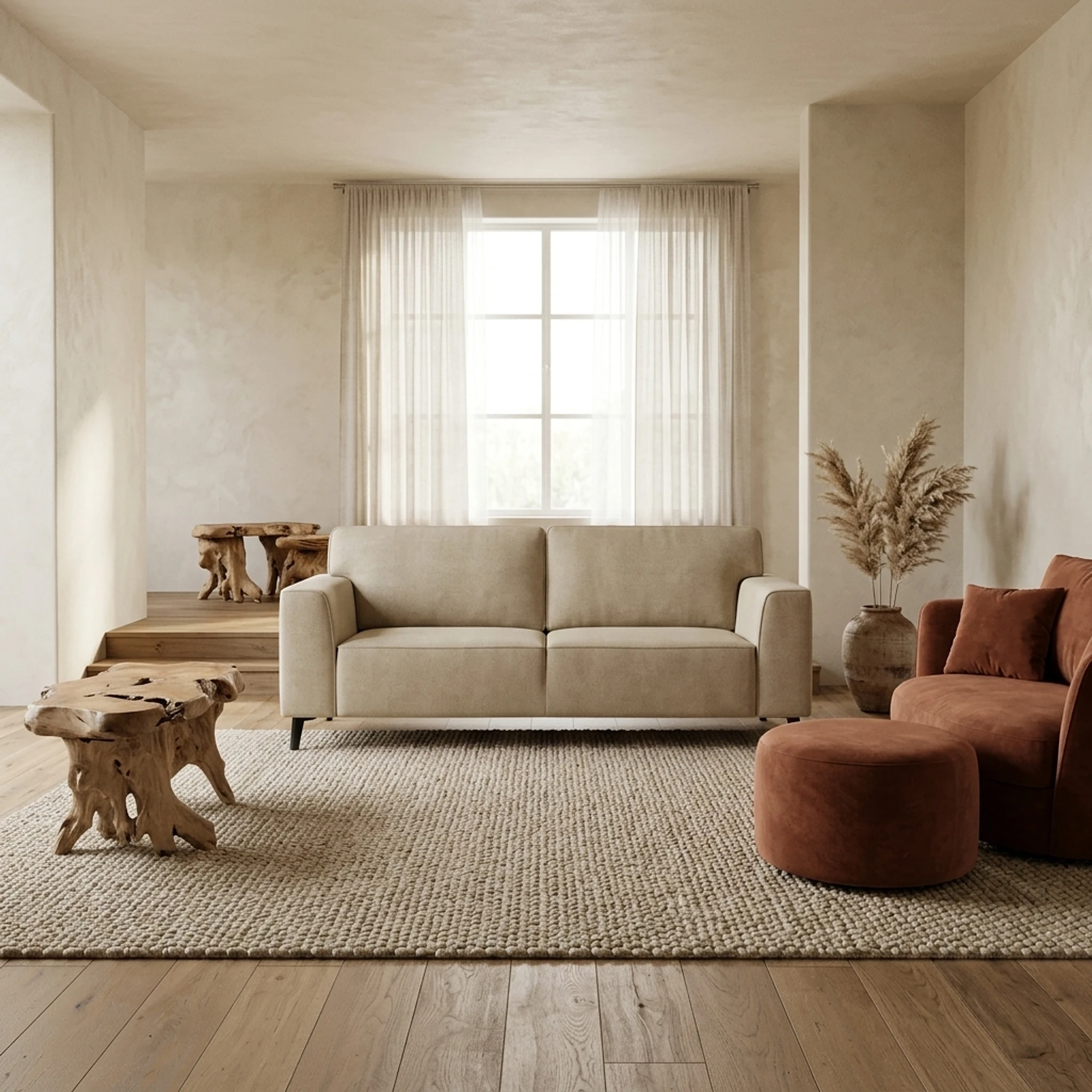 Sofa-Set Ohio 2.5+2 Sitzer | Beige