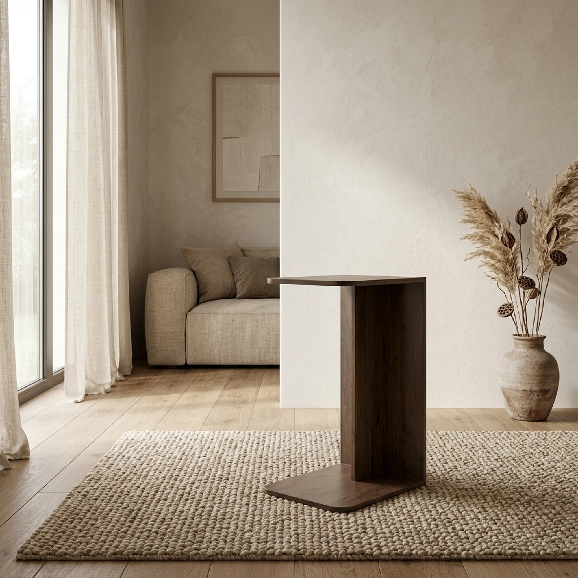 Banktafel Jade Recht Bruin - Benoa