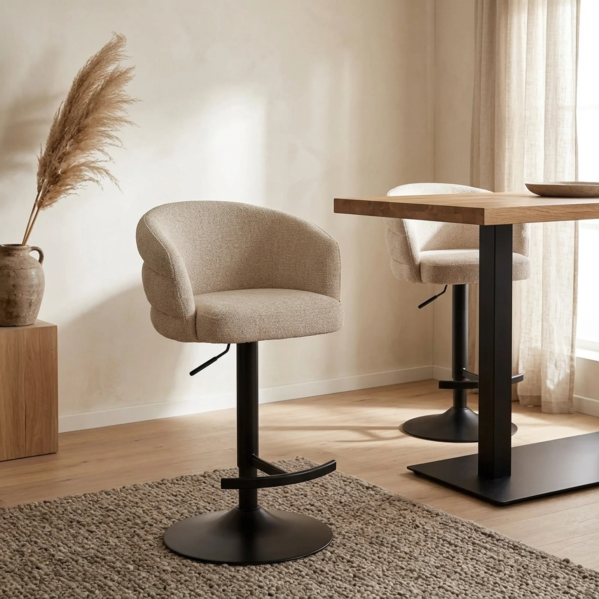 Barhocker Nikki Biscotti drehbar feuerhemmend