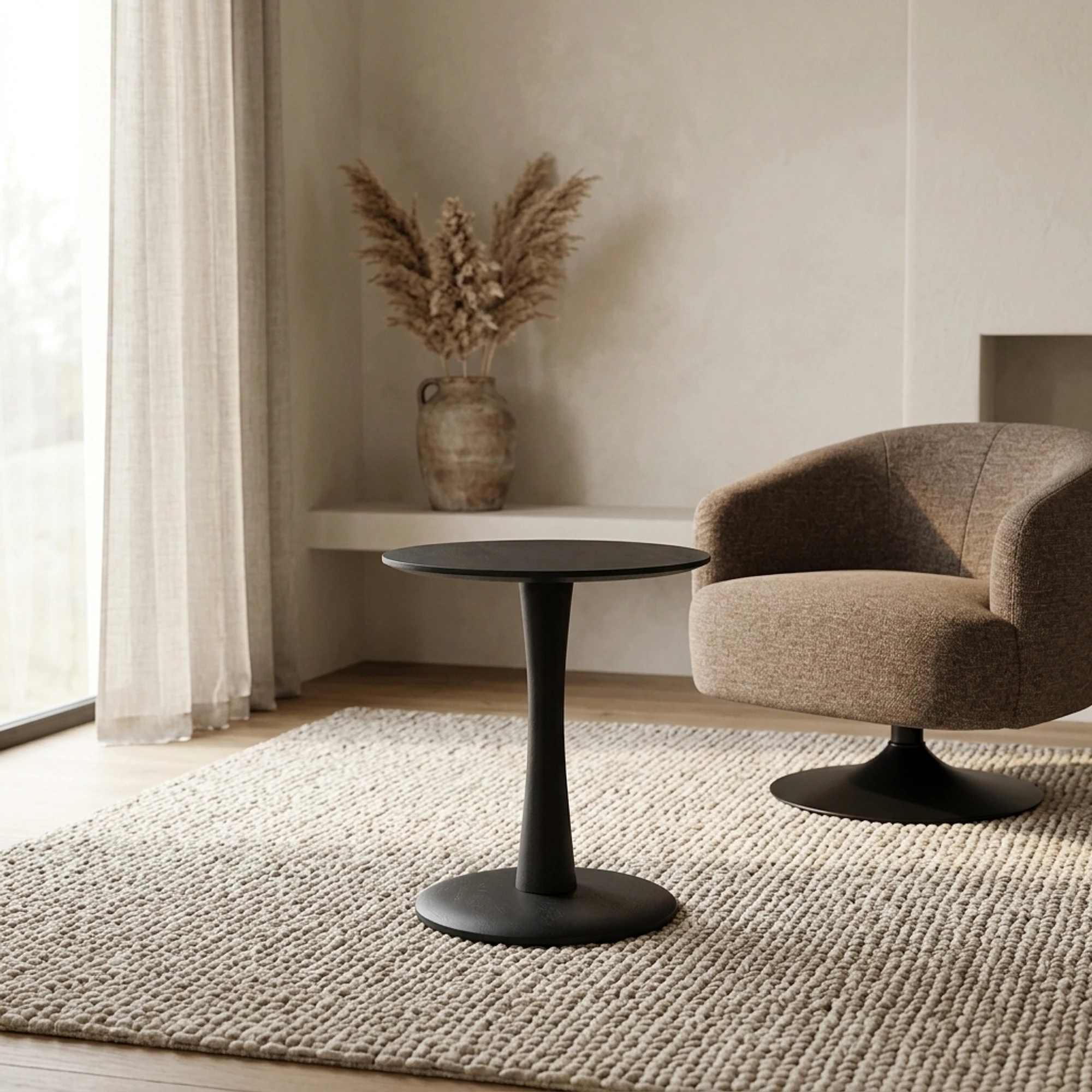 Bijzettafel Ø55, hoog, Black - My Sons