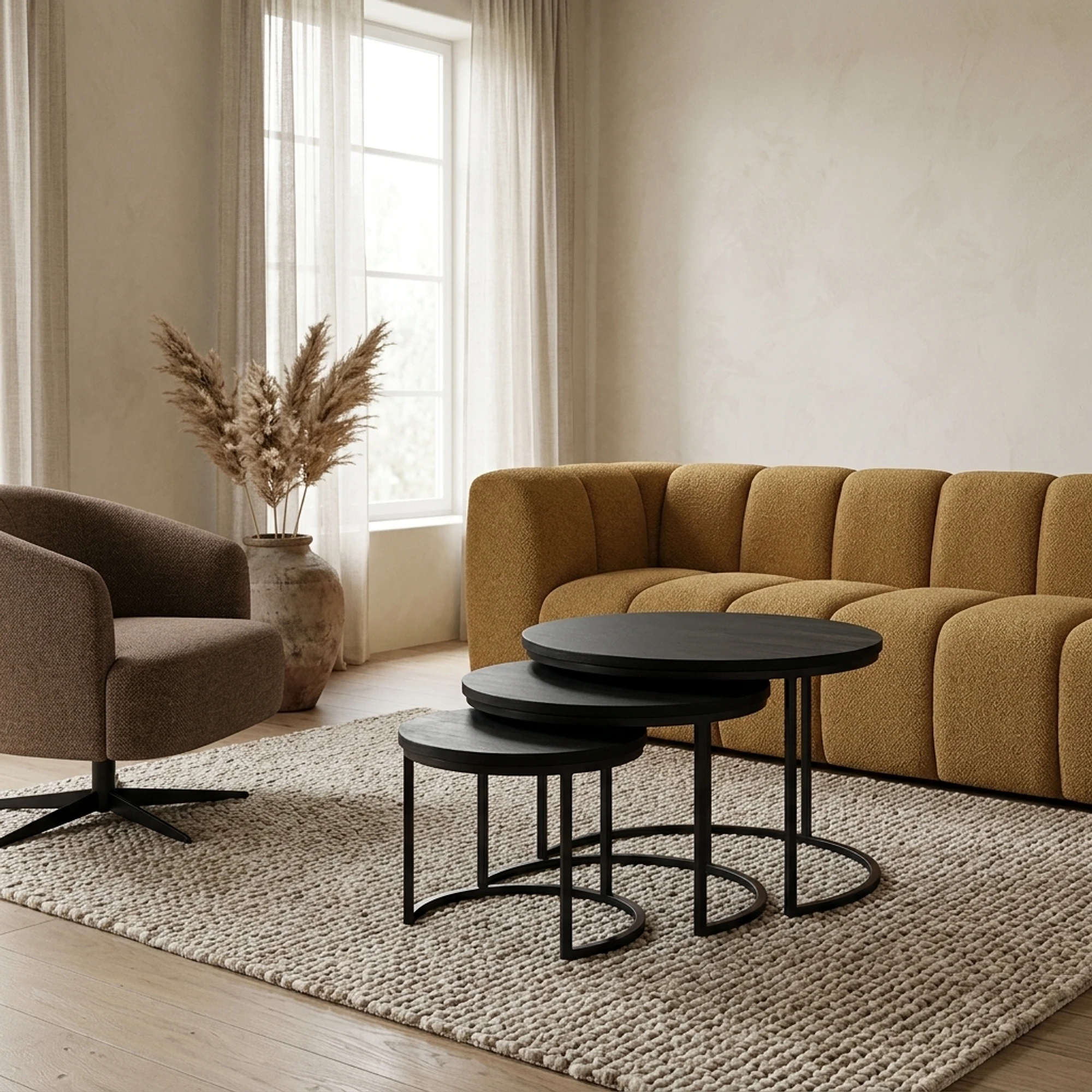 Black Enzo salontafel set van 3 - My Sons