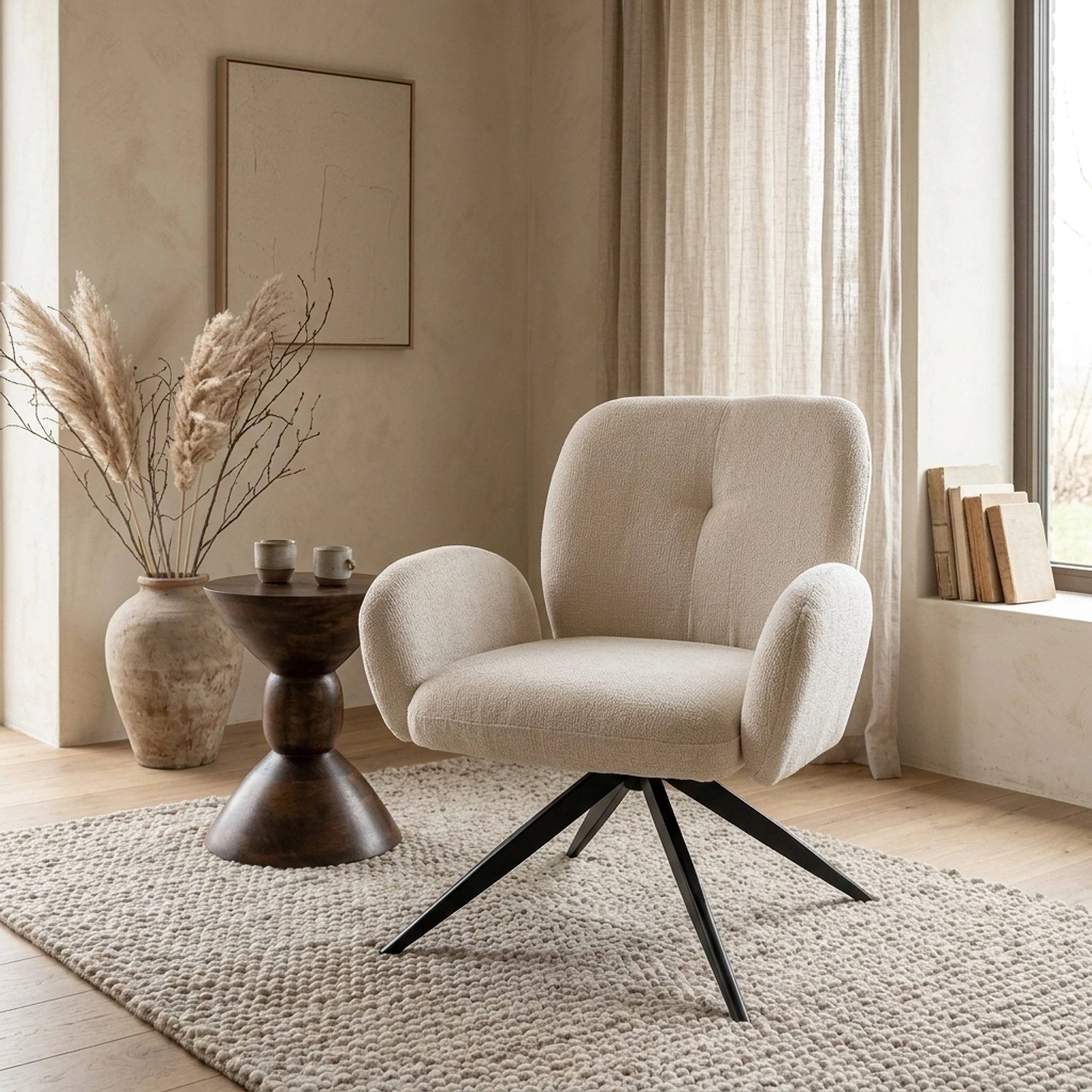 Bobby draaifauteuil 360 - Perfect Harmony - Ivory 02 - My Sons