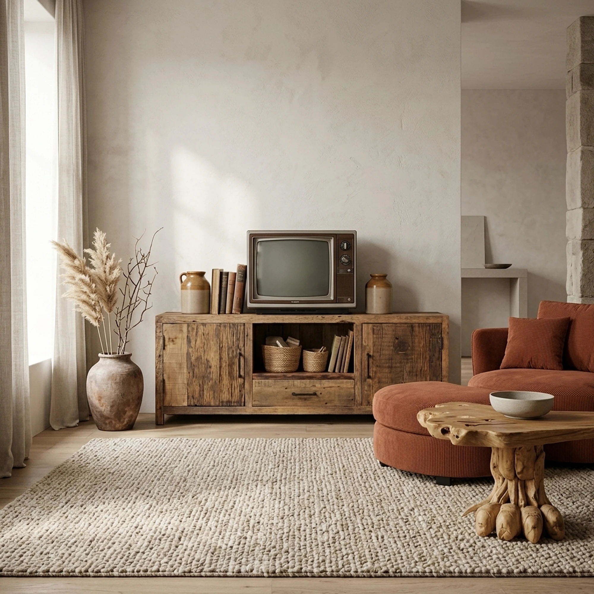 Brent TV-Schrank 160 cm | Altes Holz