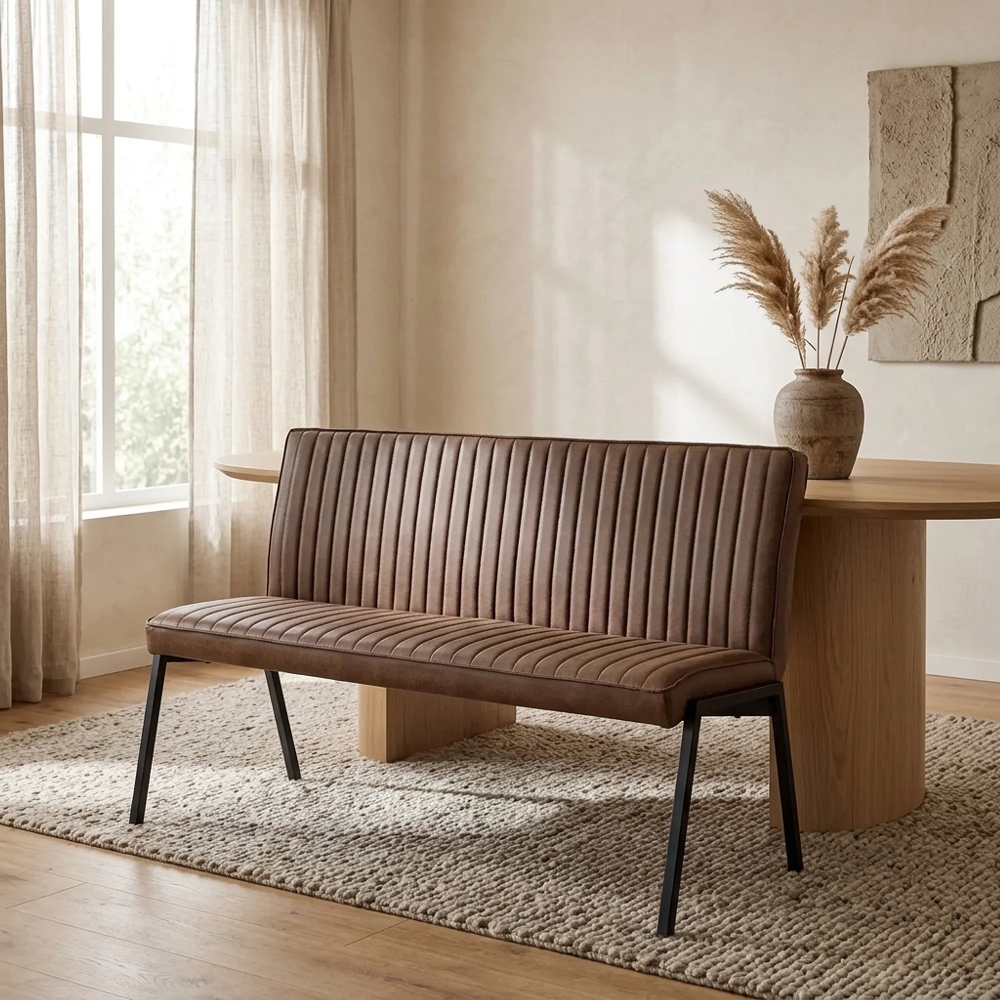 Esszimmerbank Tivoli Bull | 155 cm | Braun