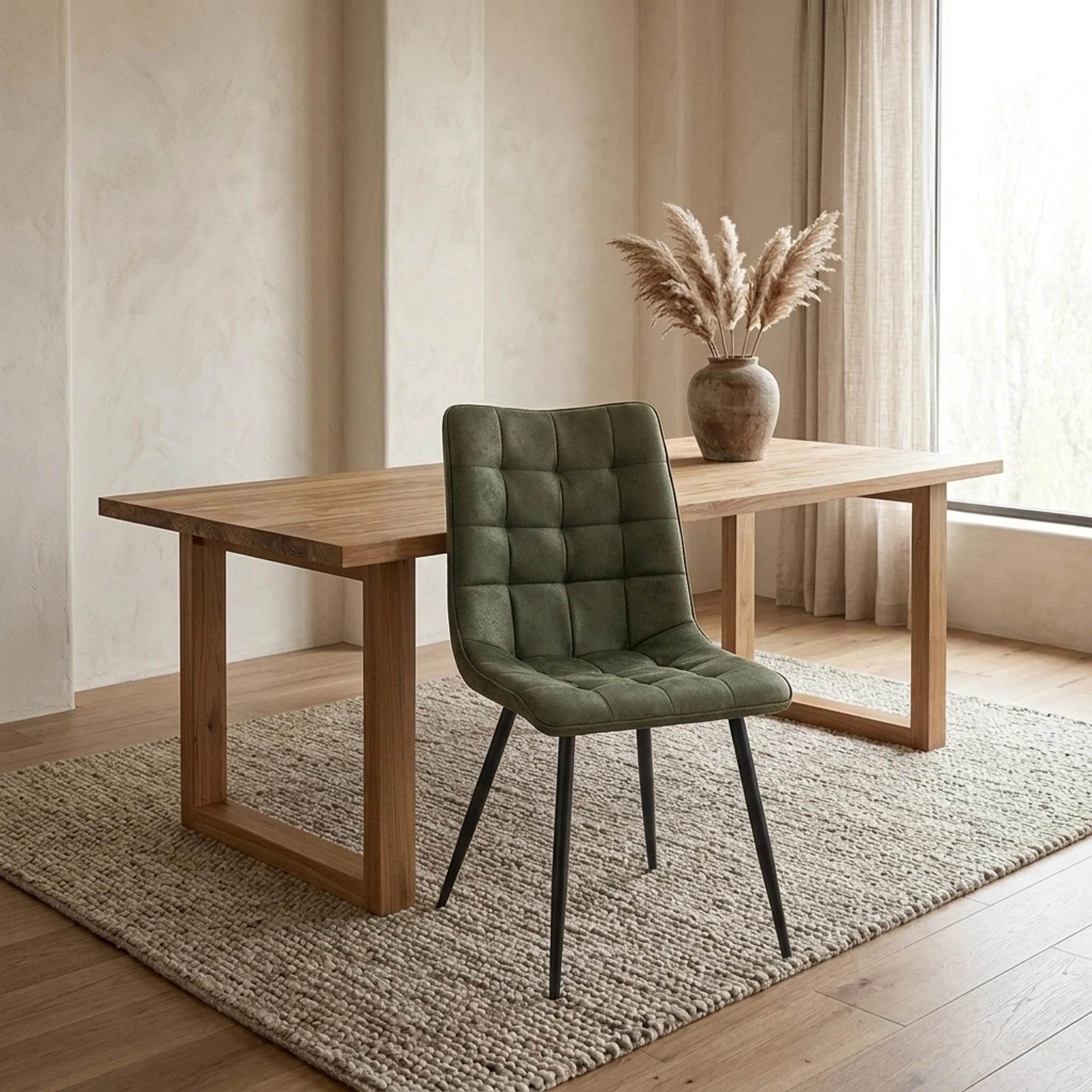Eetkamerstoel Lucille CEP 04 Army Groen - Benoa
