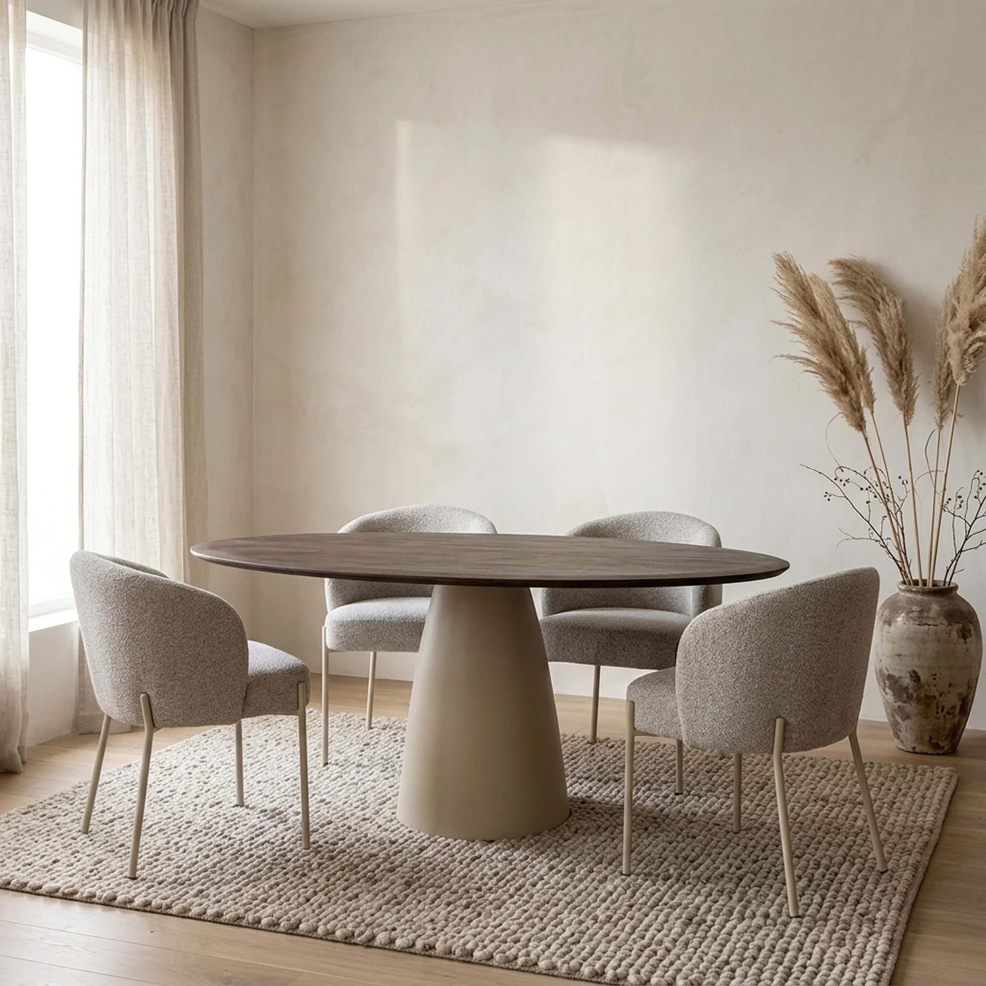 Eetkamertafel 140, Mango Malaga Brown - My Sons