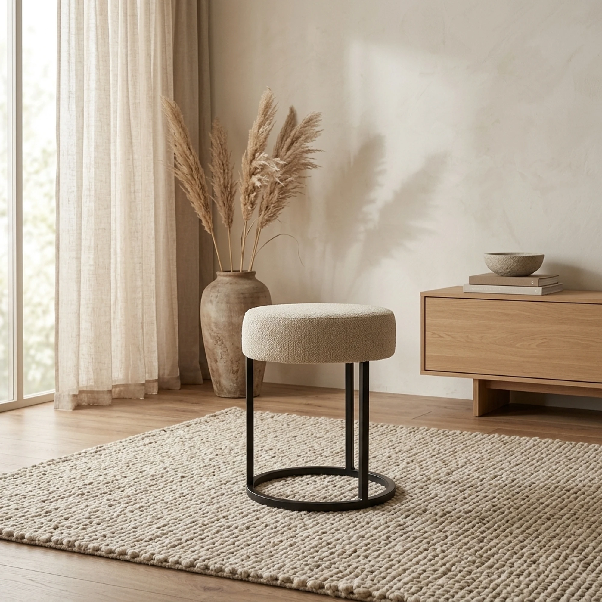 Escabel hocker - Ø40 - Rhythm - Beige 05 - My Sons