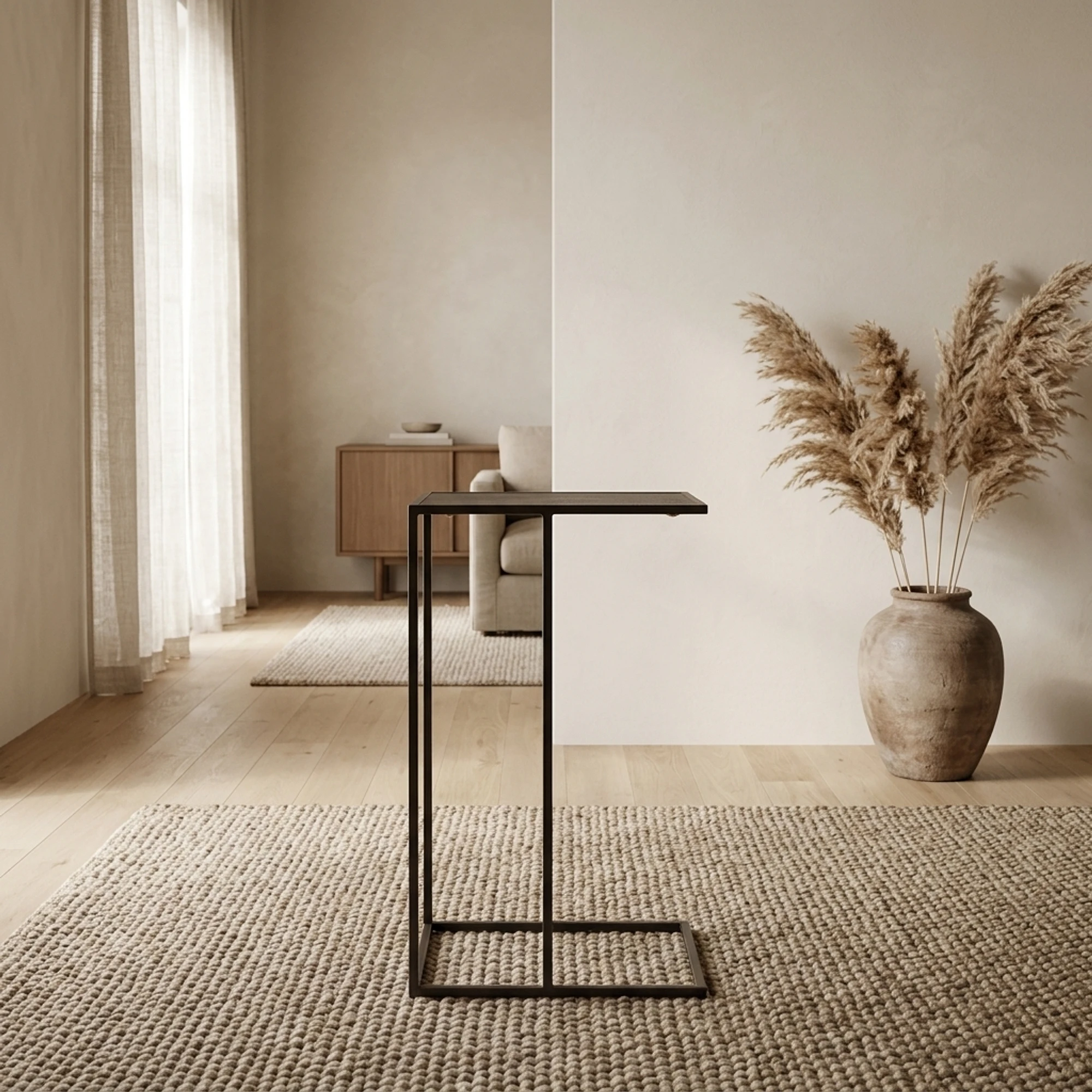 Estoril laptoptafel, Blackish bronze - My Sons