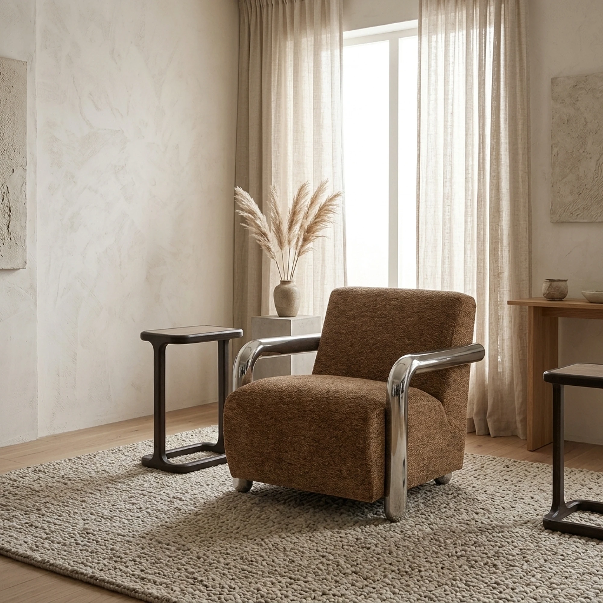Fauteuil Chromette Bruin - By-Boo
