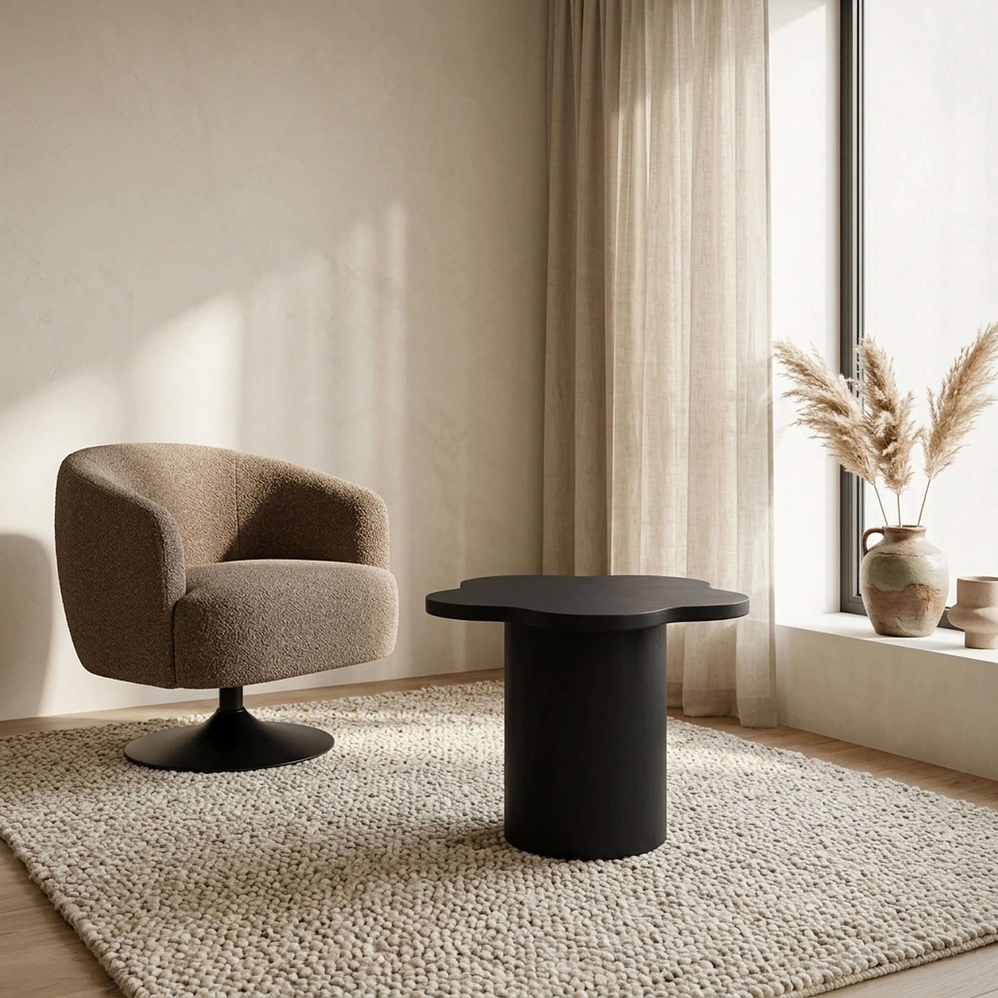 Fiore bijzettafel 65, Black - My Sons