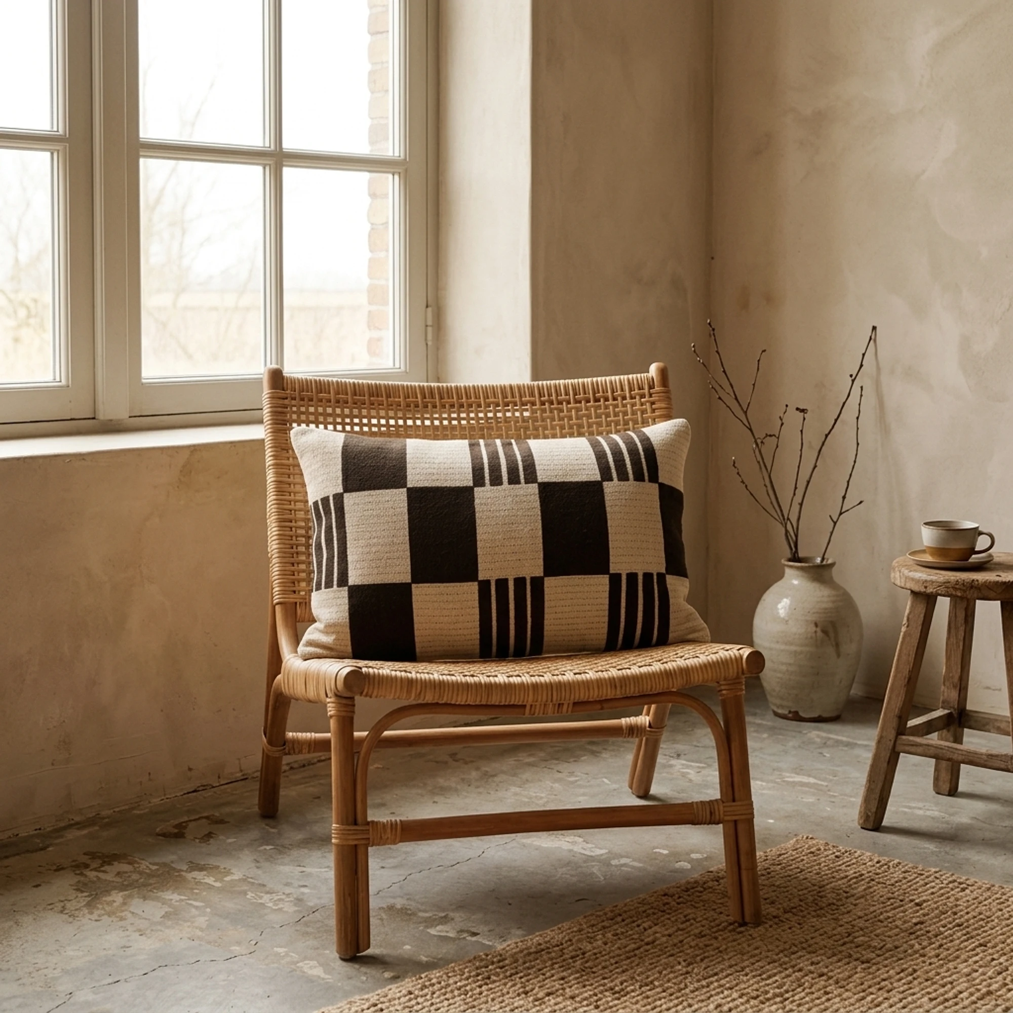 Kissen Twist 35 x 55 cm - braun