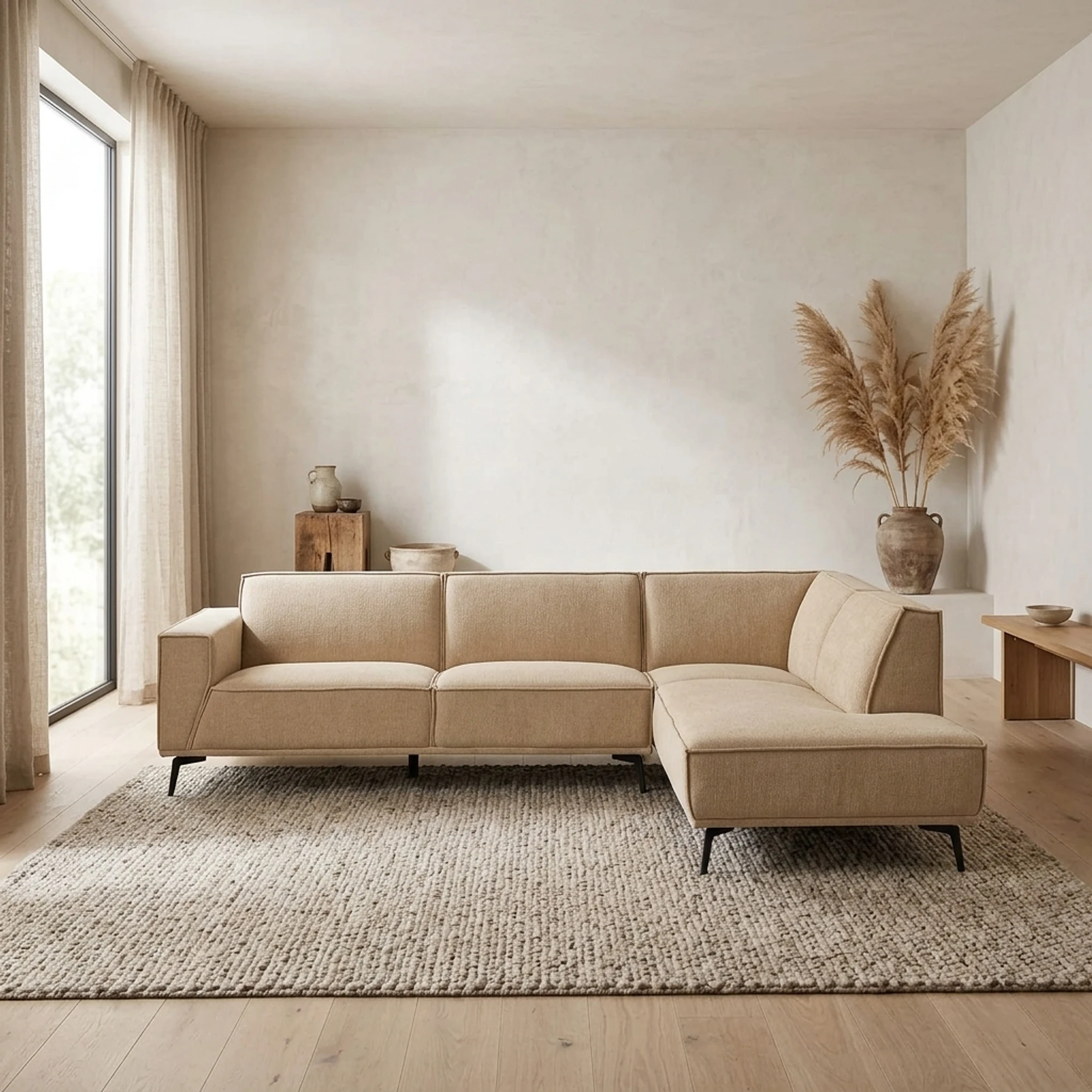 Leeds 2 5-AL + Ottomane R - City 120 Beige