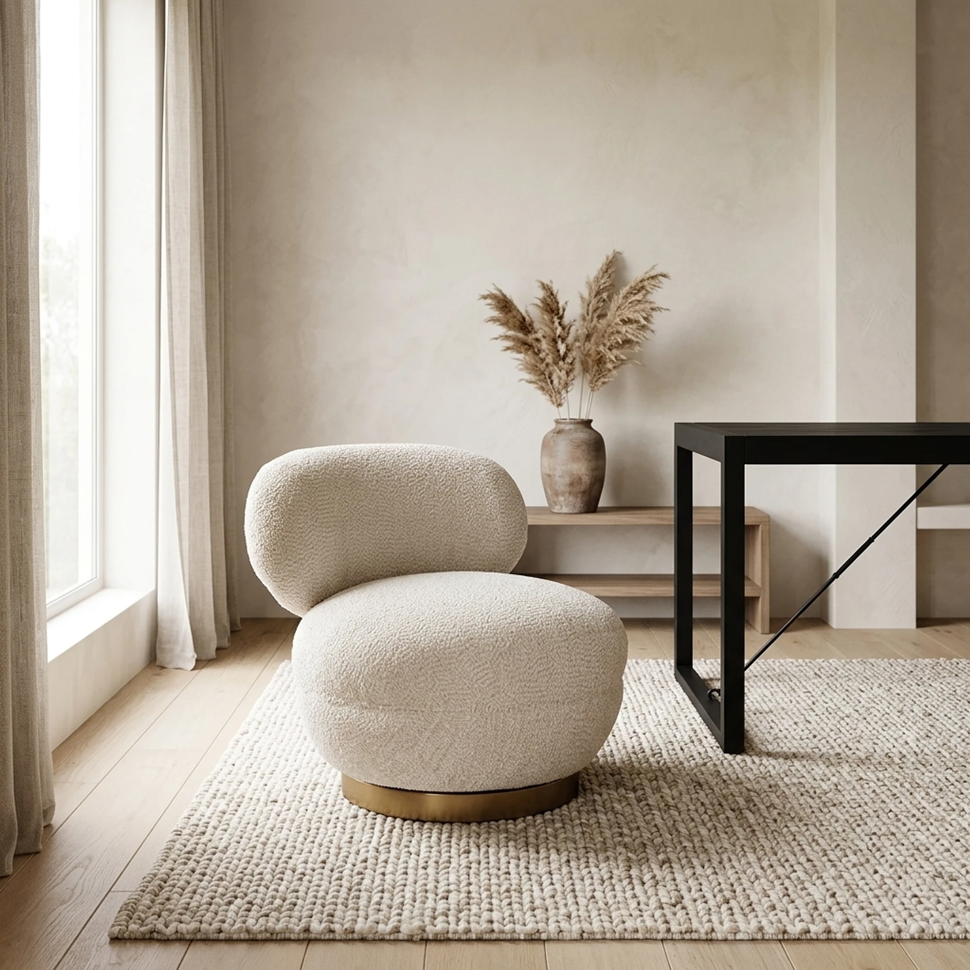 Lounge-Sessel Jace lovely cream drehbar