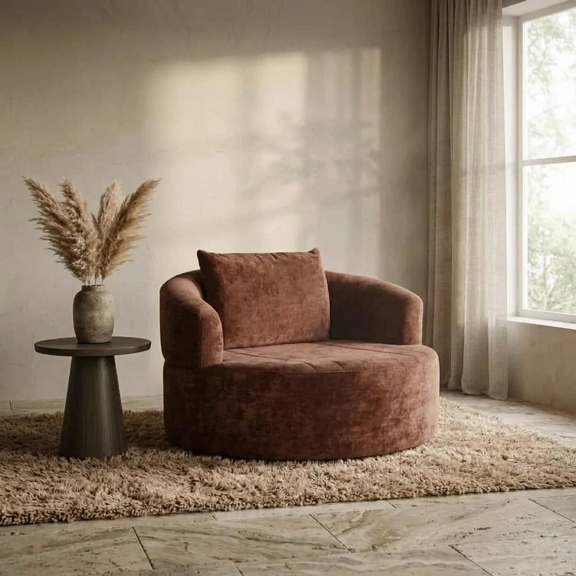 Loveseat Le Baron, drehbar