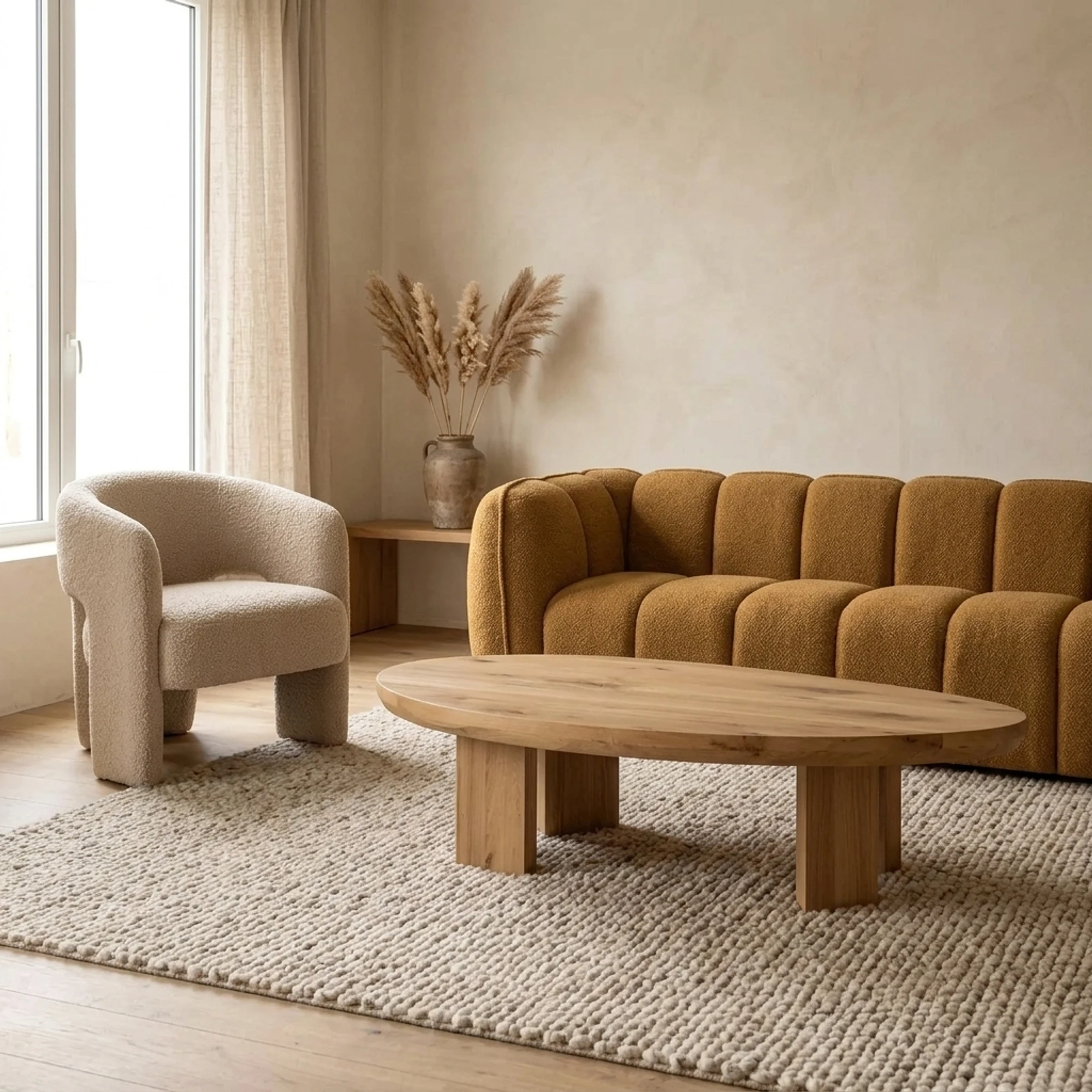 Couchtisch Zillah | 130 cm | Eiche Natur