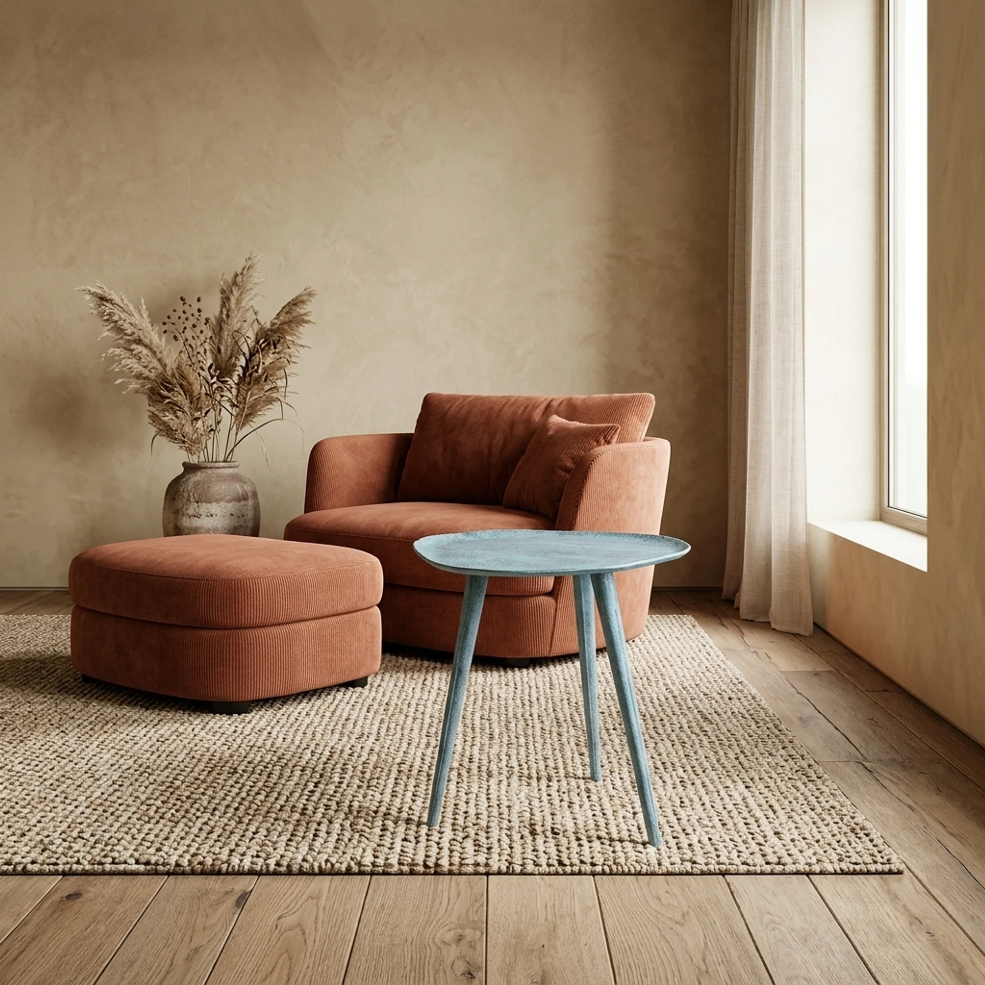 Sidetable Blauw Patina 34,5 - Benoa