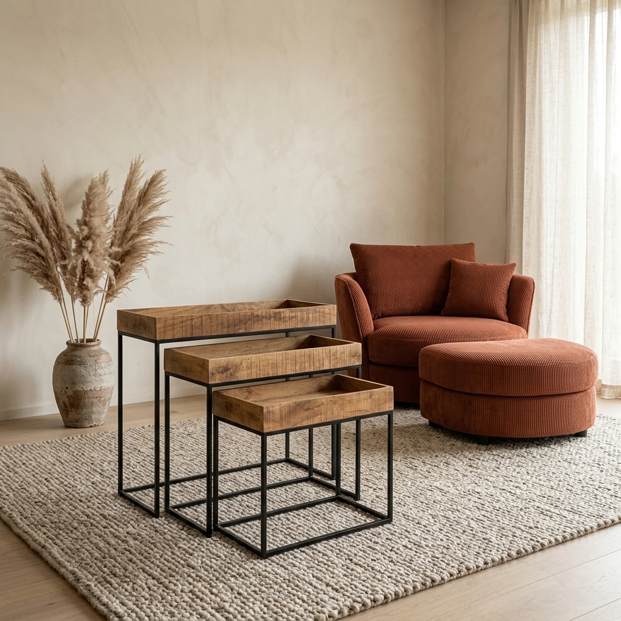 Sidetable met Rand Set van 3 - Benoa