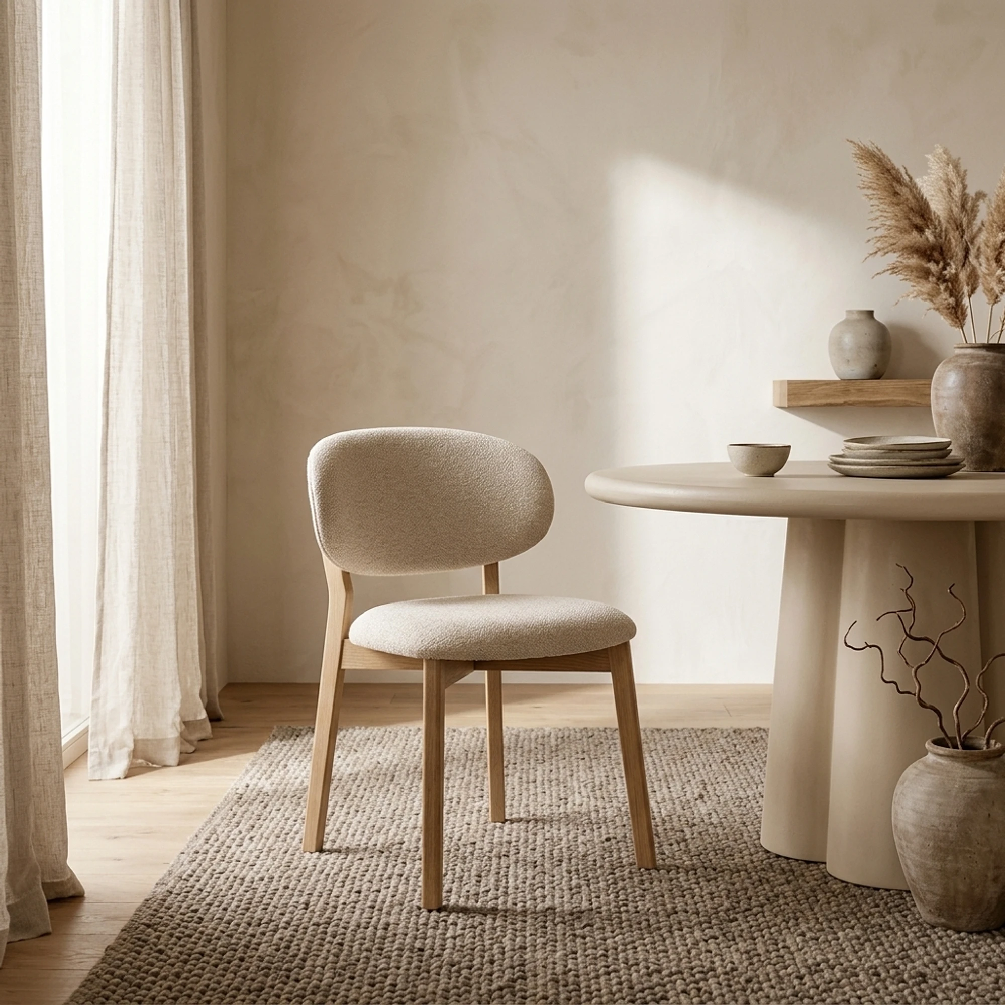 Stoel Mikky naturel beige Moon - Eleonora