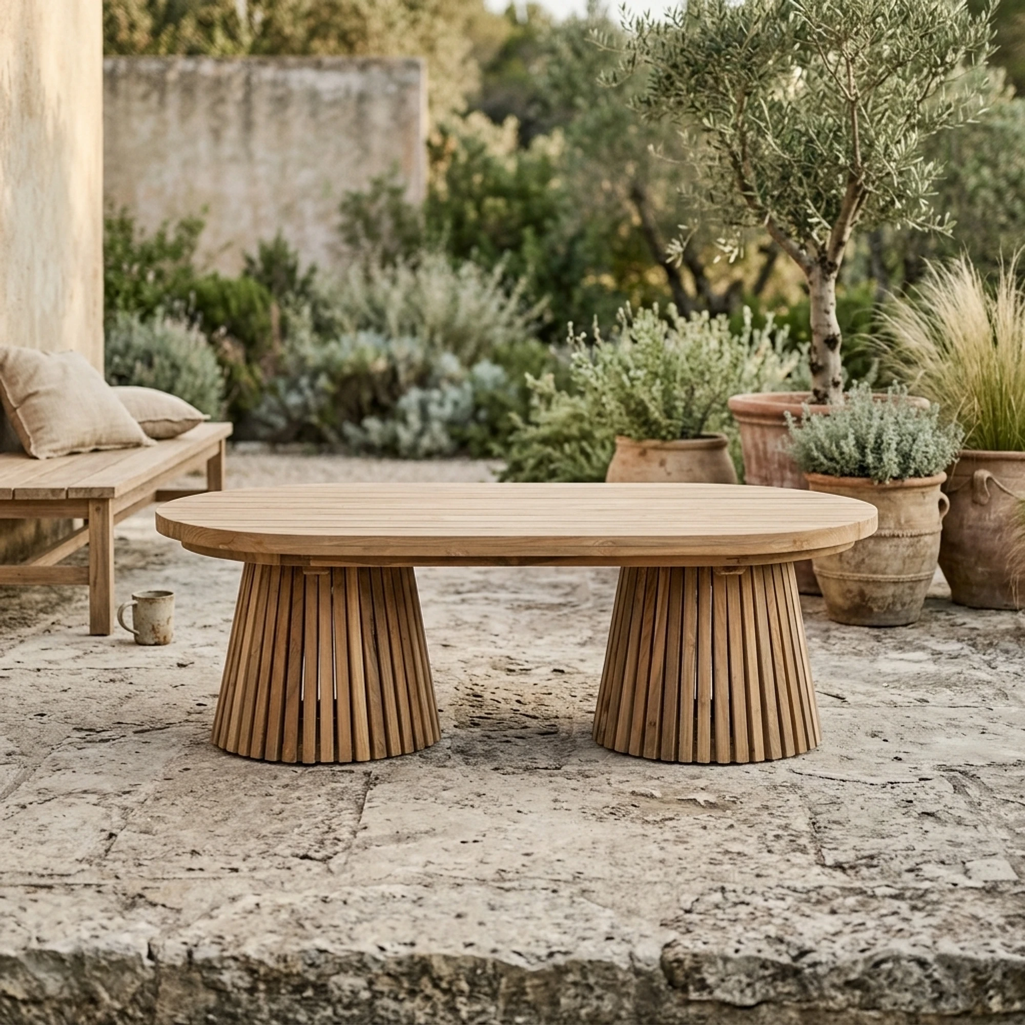 Tuin Salontafel Mirai Teak 130 - Benoa