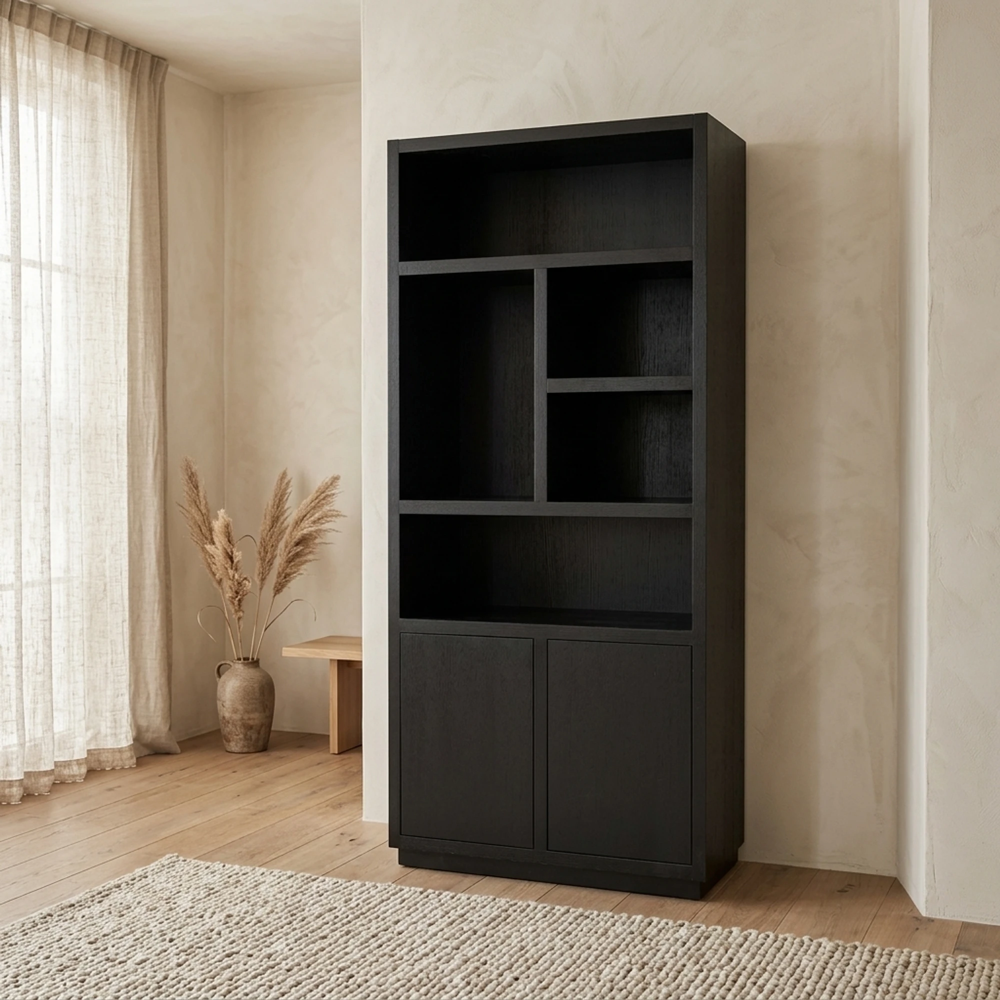 Wandkast Oakura black - Richmond Interiors Black Friday Deal
