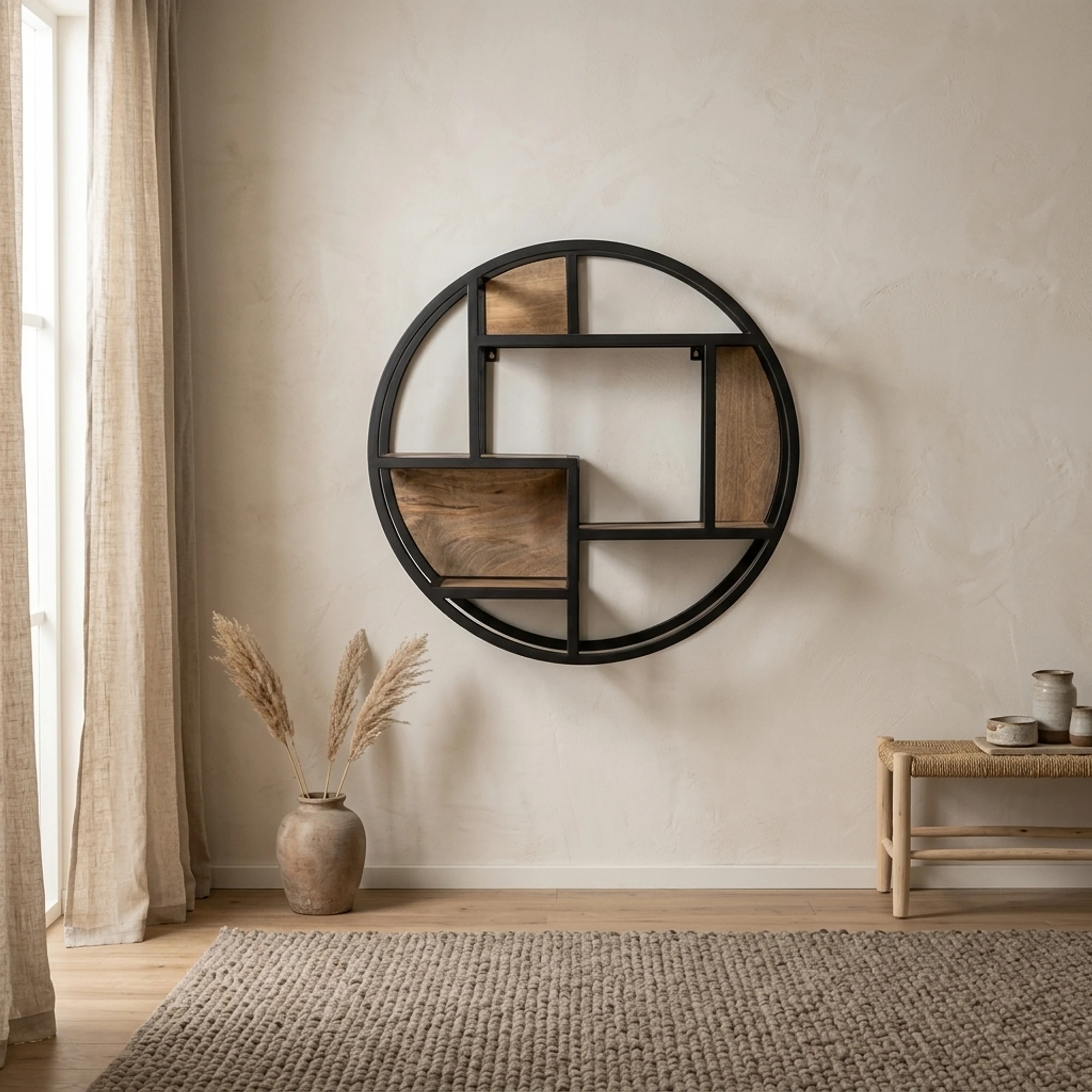 Wandregal Dakota | 75 cm | Rund