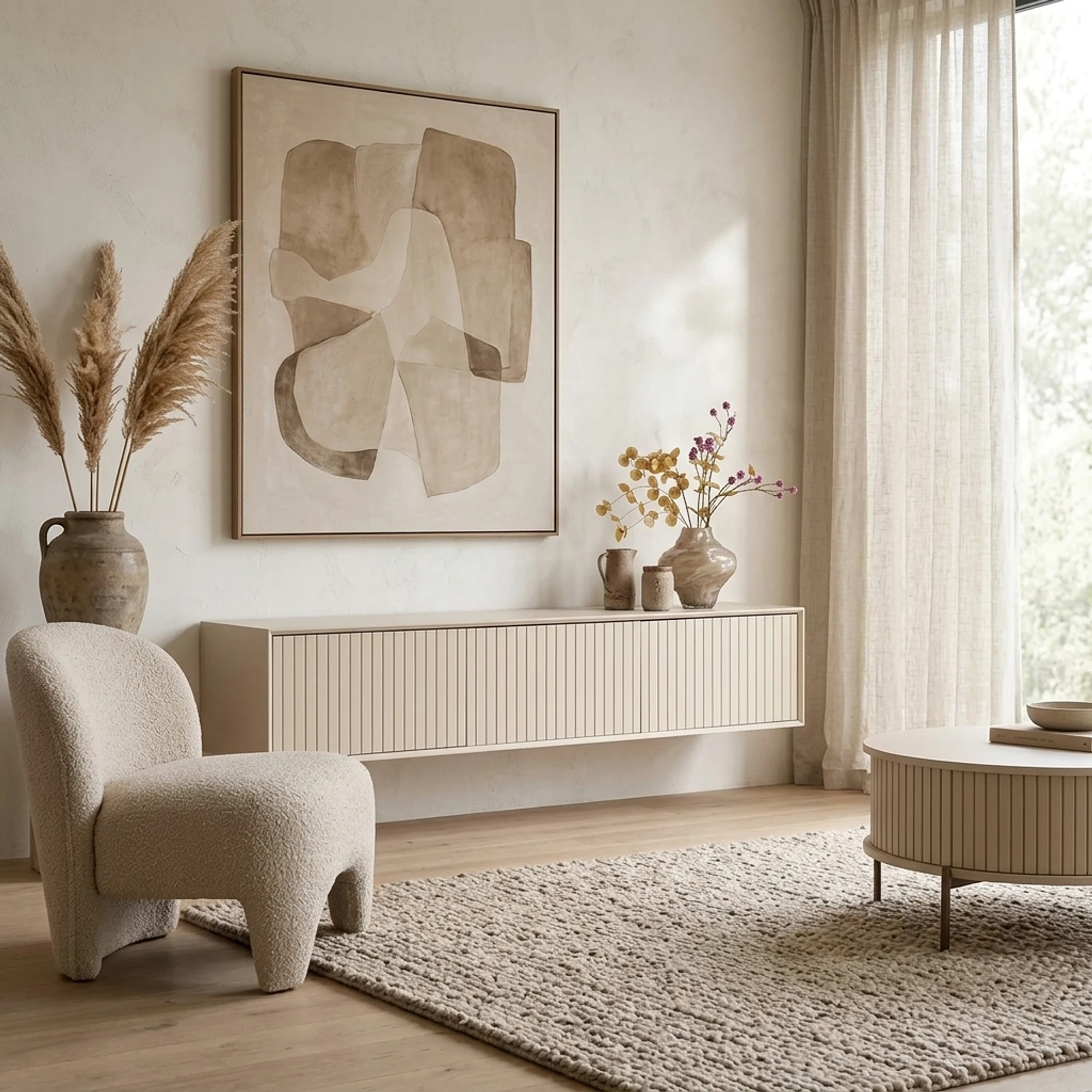 TV-Hängeelement Madison Sand | 160 cm