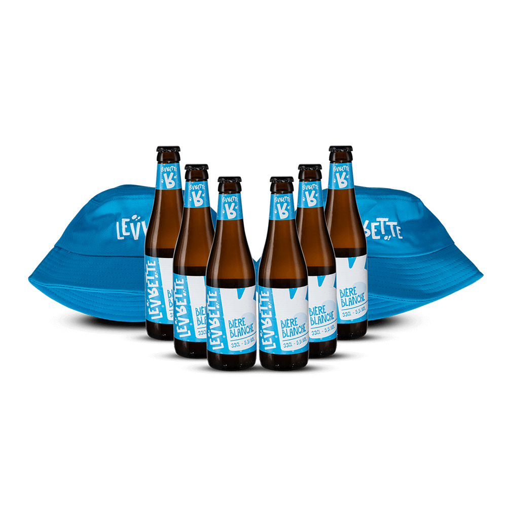 Pack 6 Bières Levrette Blanche + 2 Bobs Bleus