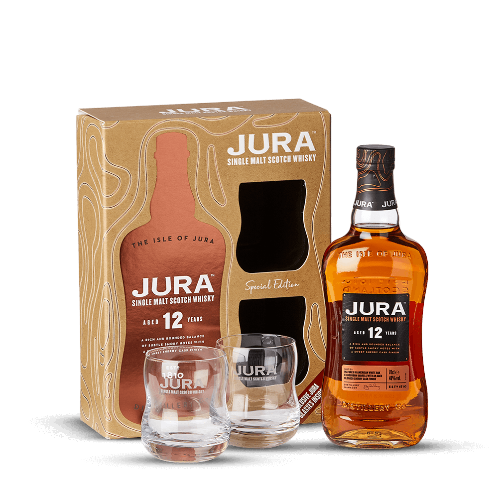 Coffret Jura 12 ans + 2 verres