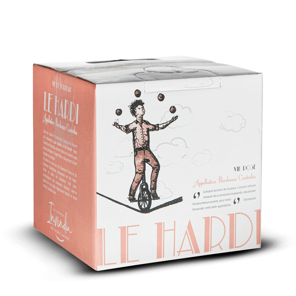 BIB 3L AOP Bordeaux Rosé Le Hardi Château Haut Meyreau
