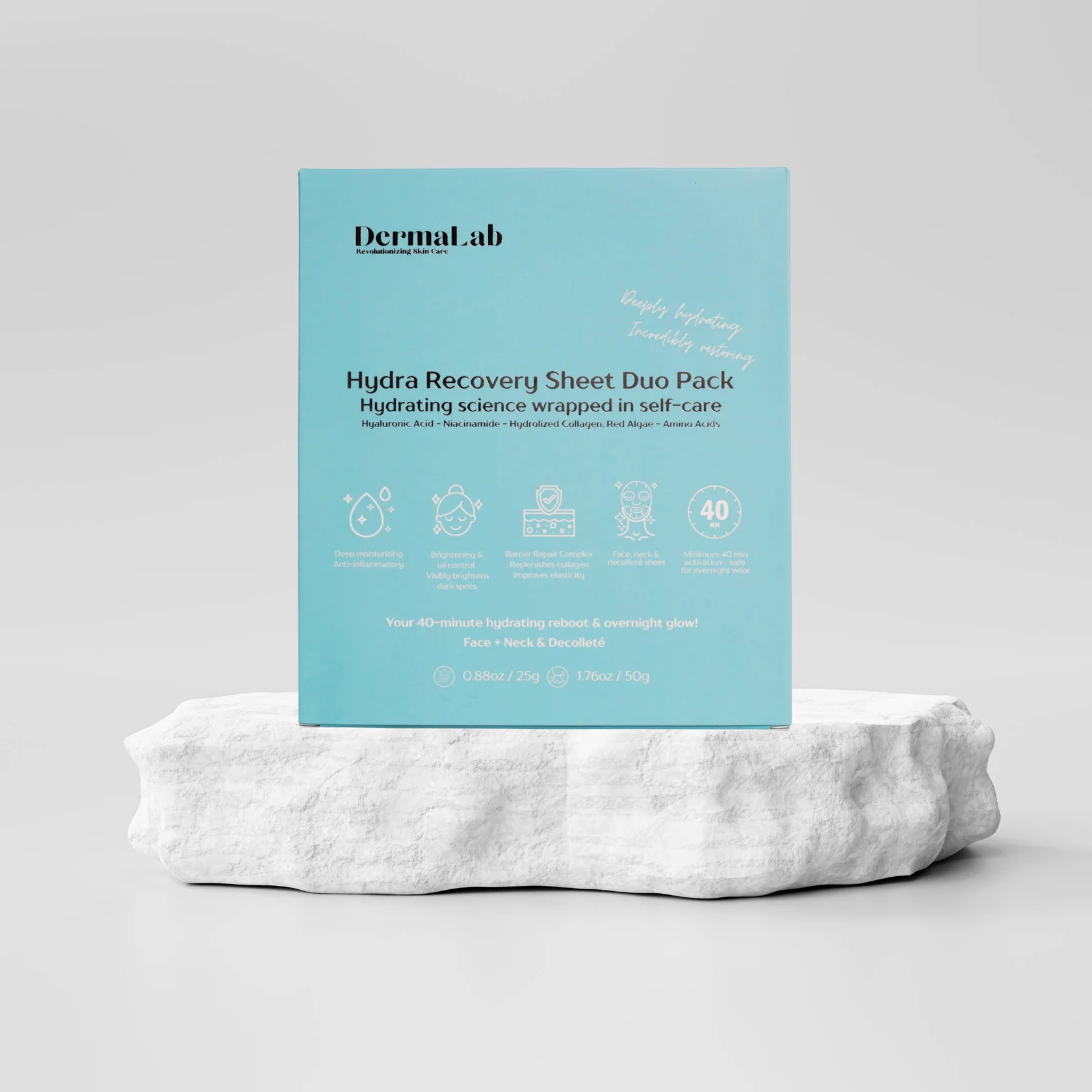 Dermalab Hydra Recovery Sheet Duo Pack