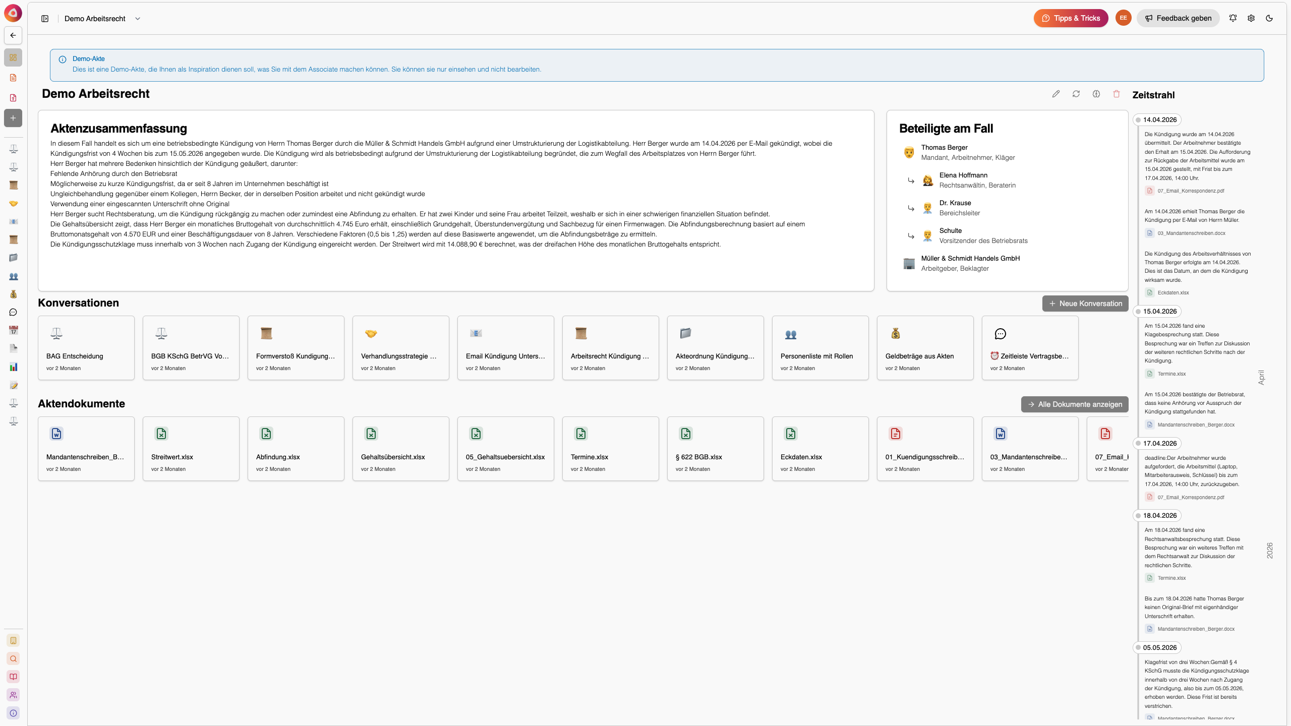 Silvernova AI – Aktenzusammenfassung, Beteiligte und Zeitstrahl einer Akte