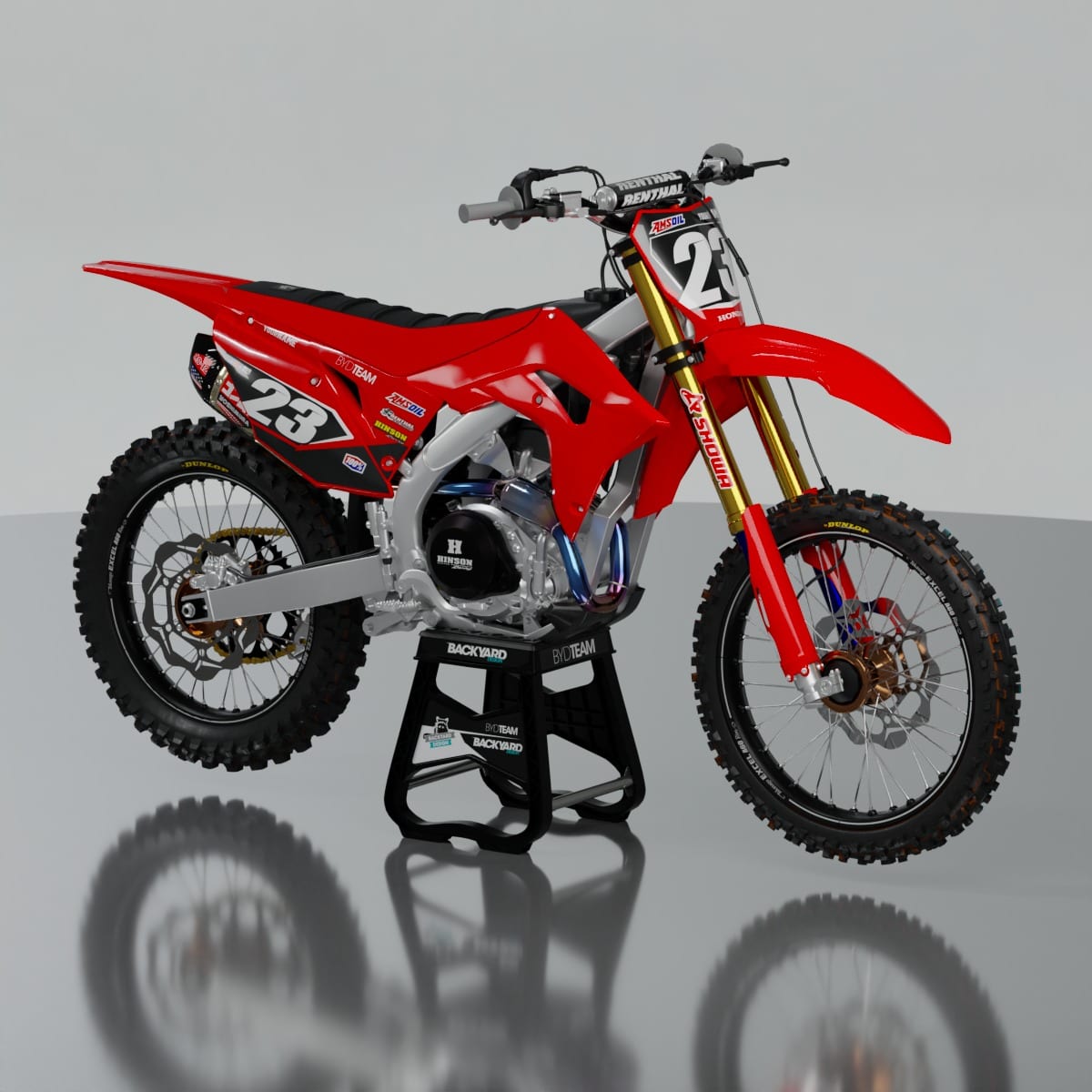 Honda CRF250R Number Plate Graphics 2019, 2020, 2021