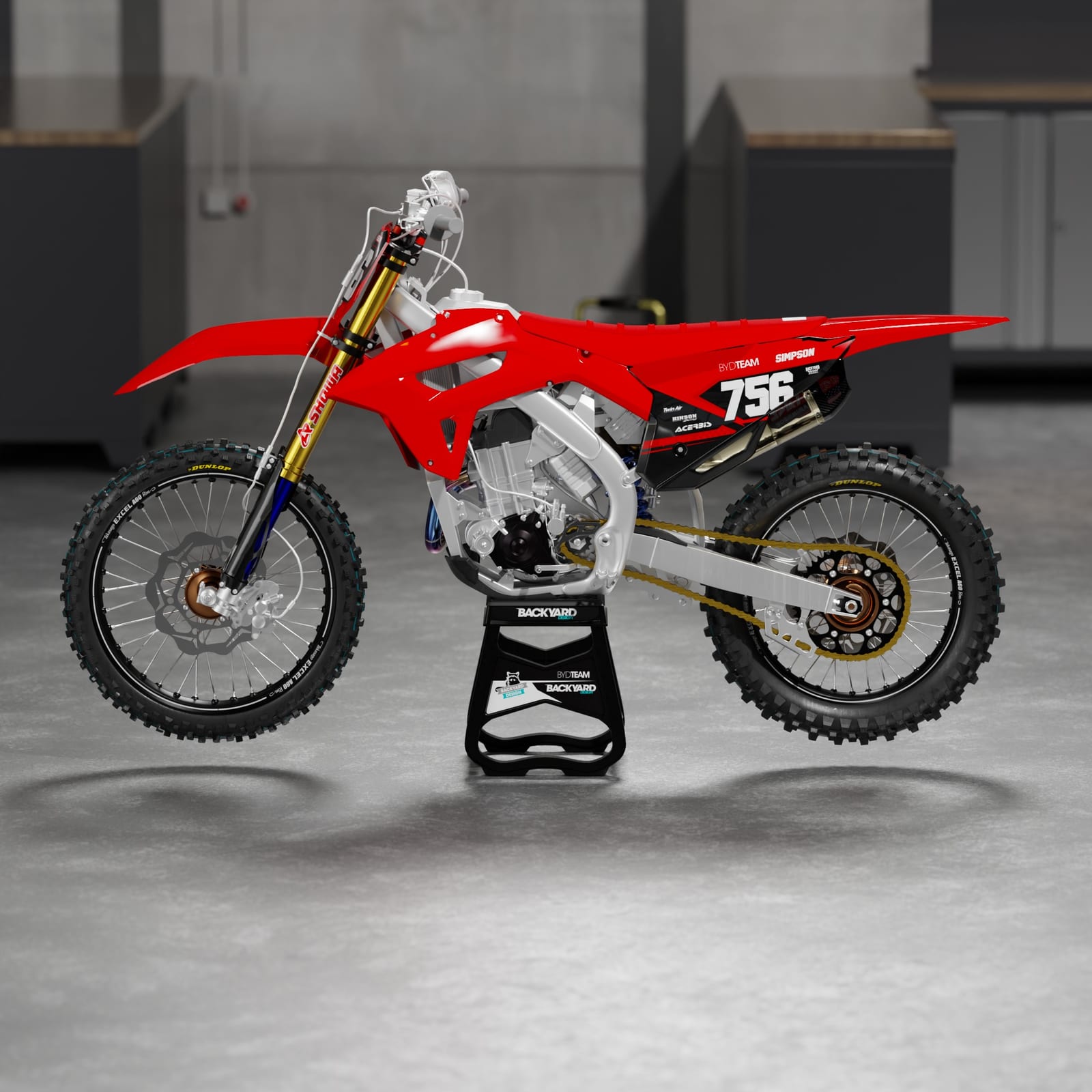 Honda CRF250RX Number Plate Graphics 2021–2024 – Geico