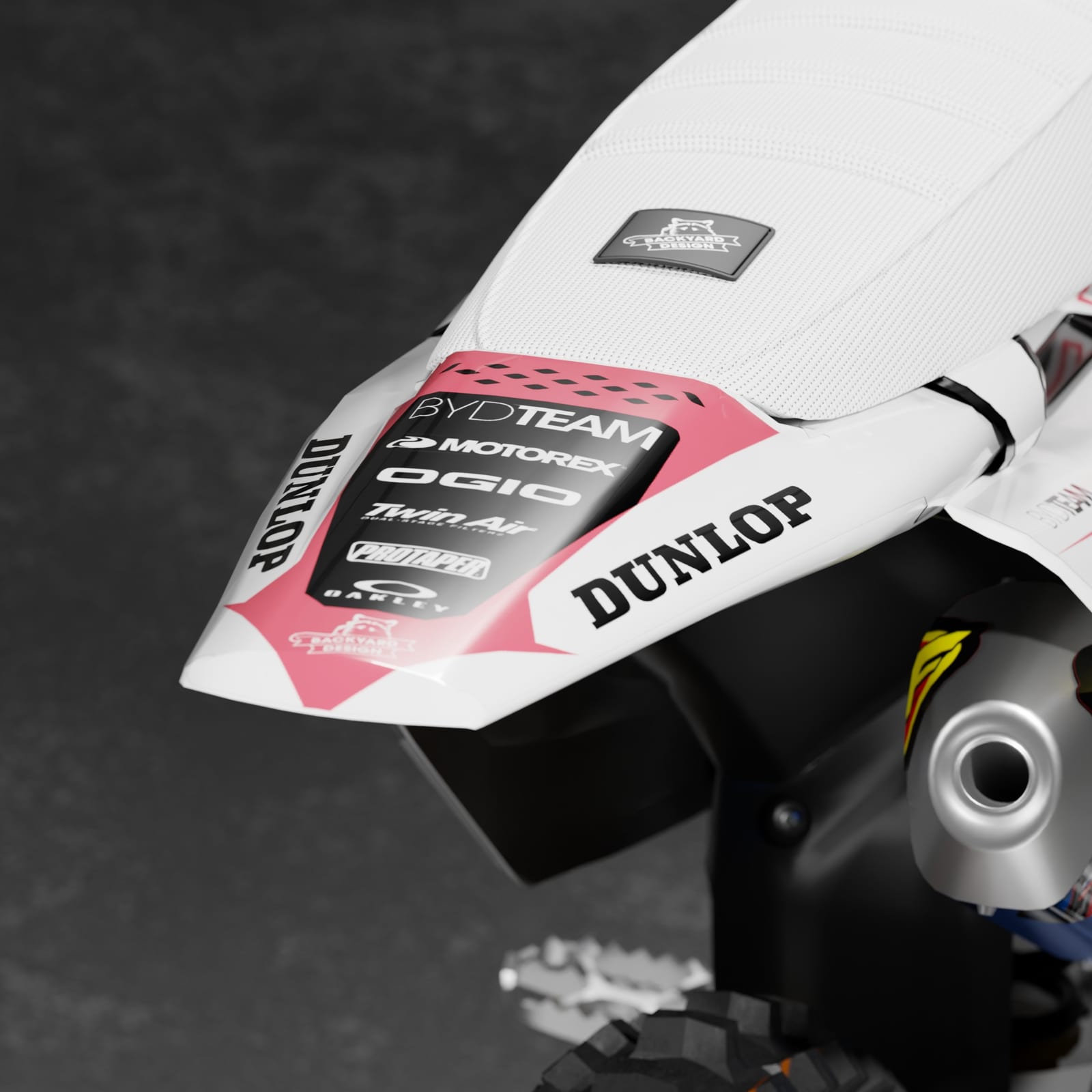 Husqvarna FX/FC/TC/TX Graphics Kit 2025–2027 – White/Coral