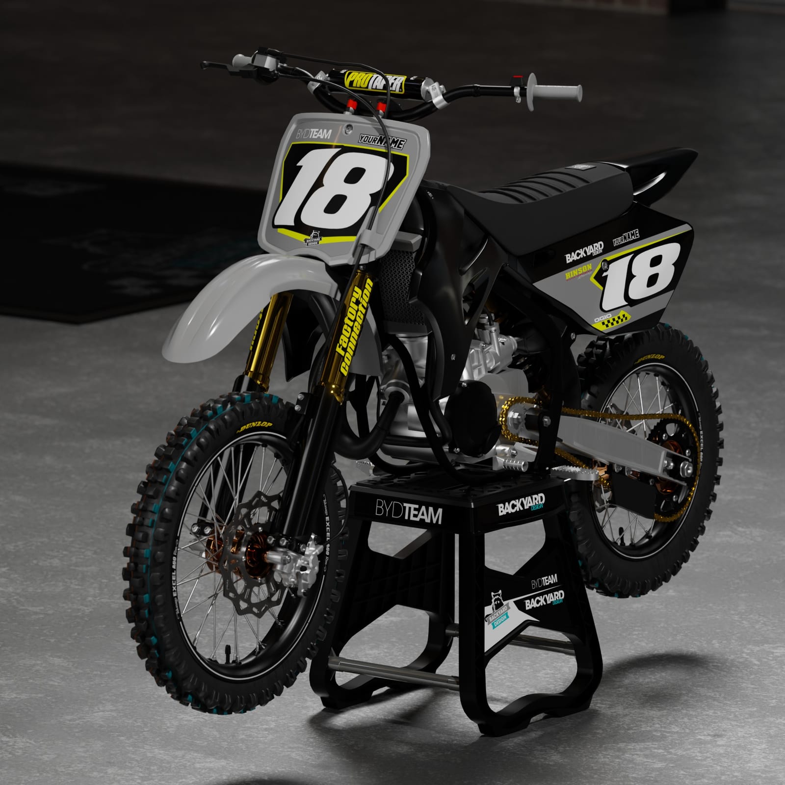 Cobra CX65 Number Plate Graphics: name and number