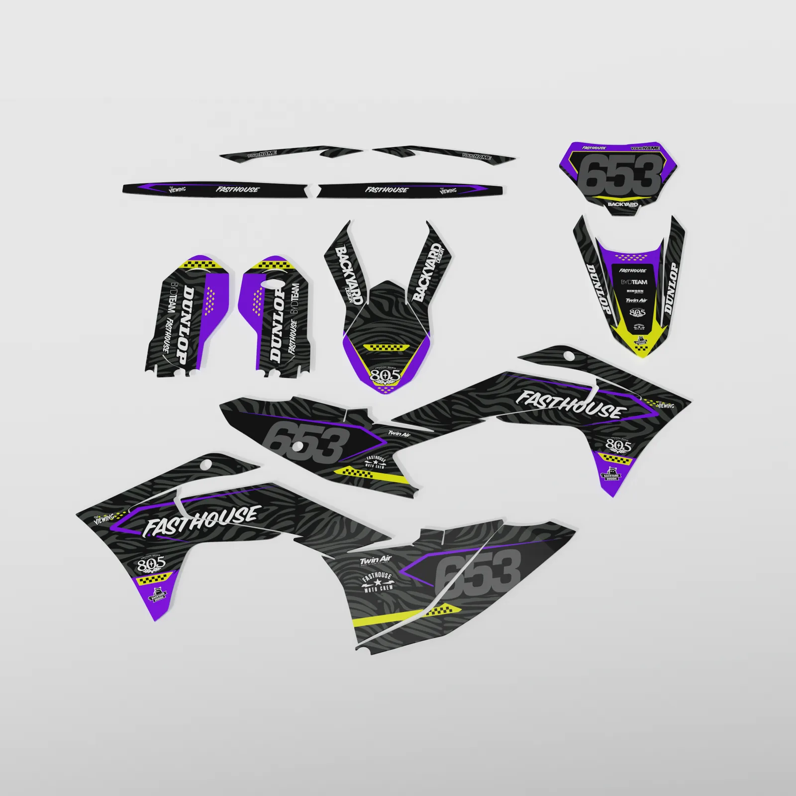 HIBIYA-KADAN エクササイズ器具 カモフラージュ GasGas MC85 Graphics Kit 2025–2027 – Tyler Bereman, Stripes