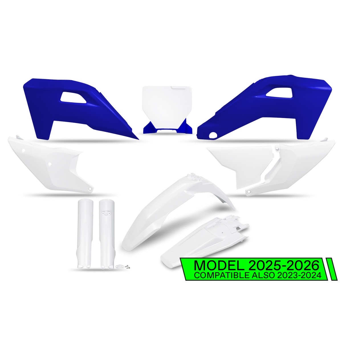 Husqvarna TC/FC/TX/FX UFO Plastics Kit 2023–27 – OEM Colors 2025–2027