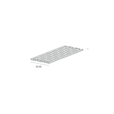 Tekening ventilatieprofiel 30x1mm op rol