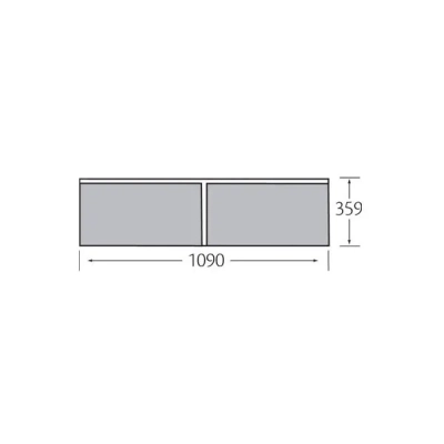 Tekening Zierer leisteenplaat 1096x359mm