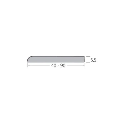 Tekening Volschuim afwerkprofiel 90 x 5,5 mm